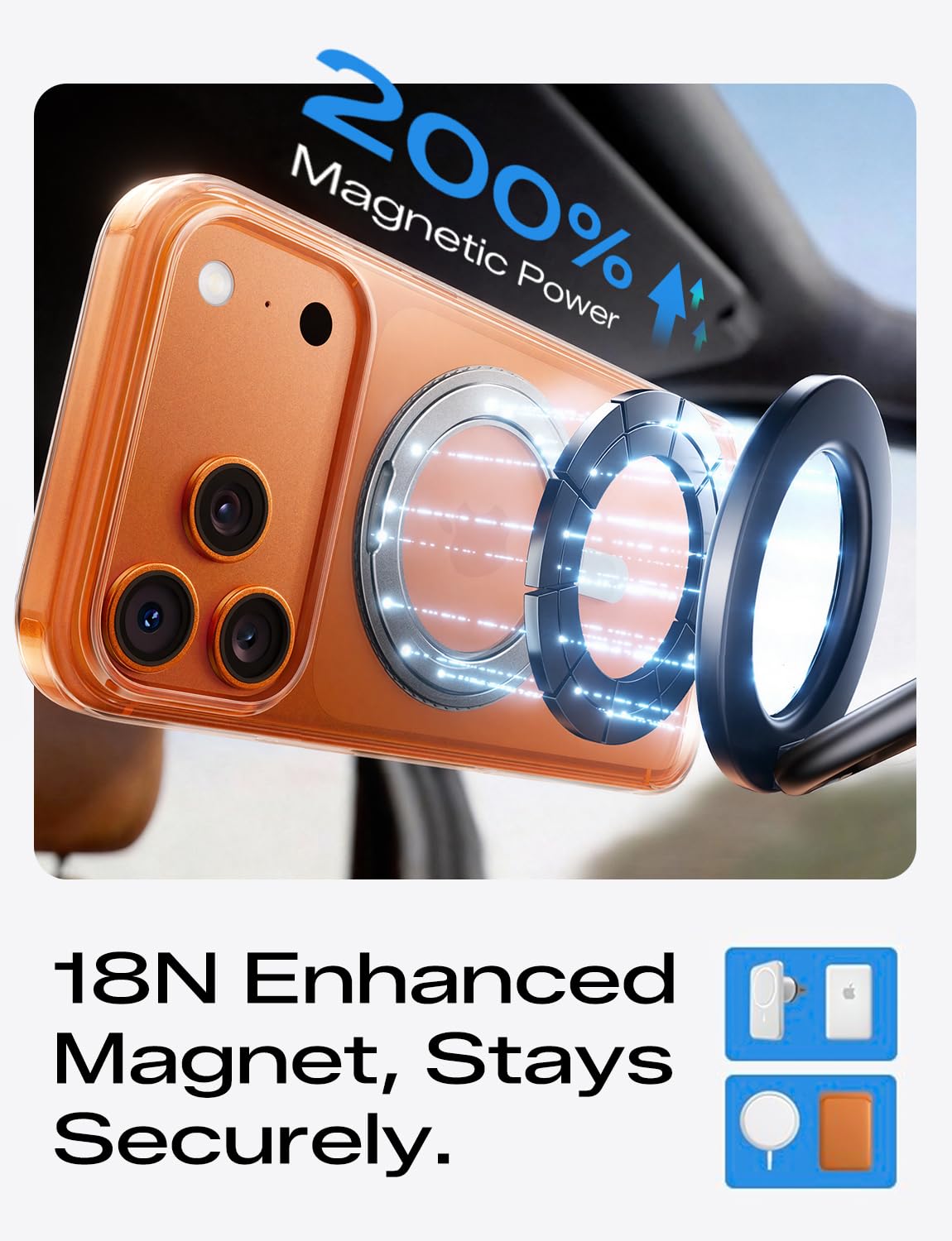 Magic John for iPhone 17 Pro Max Case with 360 Magnetic - MAGIC JOHN Official Imagery - 4