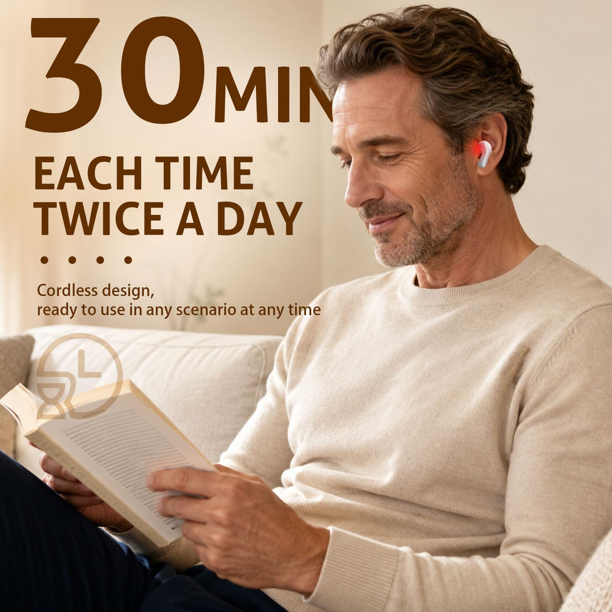 Red Light Ear Care Device Cordless 650nm Ear Device with - Jitesy Official Imagery - 5