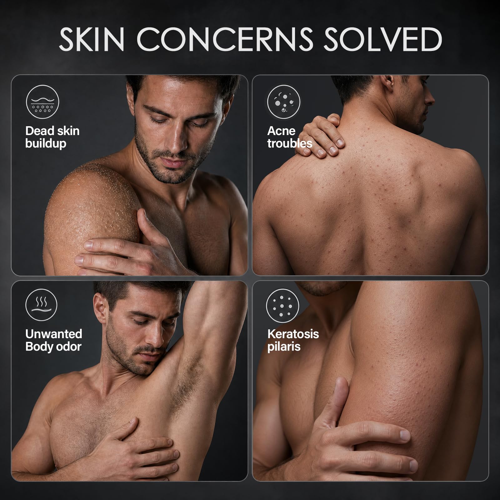 MOSRROU Men's Body Scrub Tea Tree Oil Exfoliating Body Wash Body Scrub - MOSRROU Official Product View 6