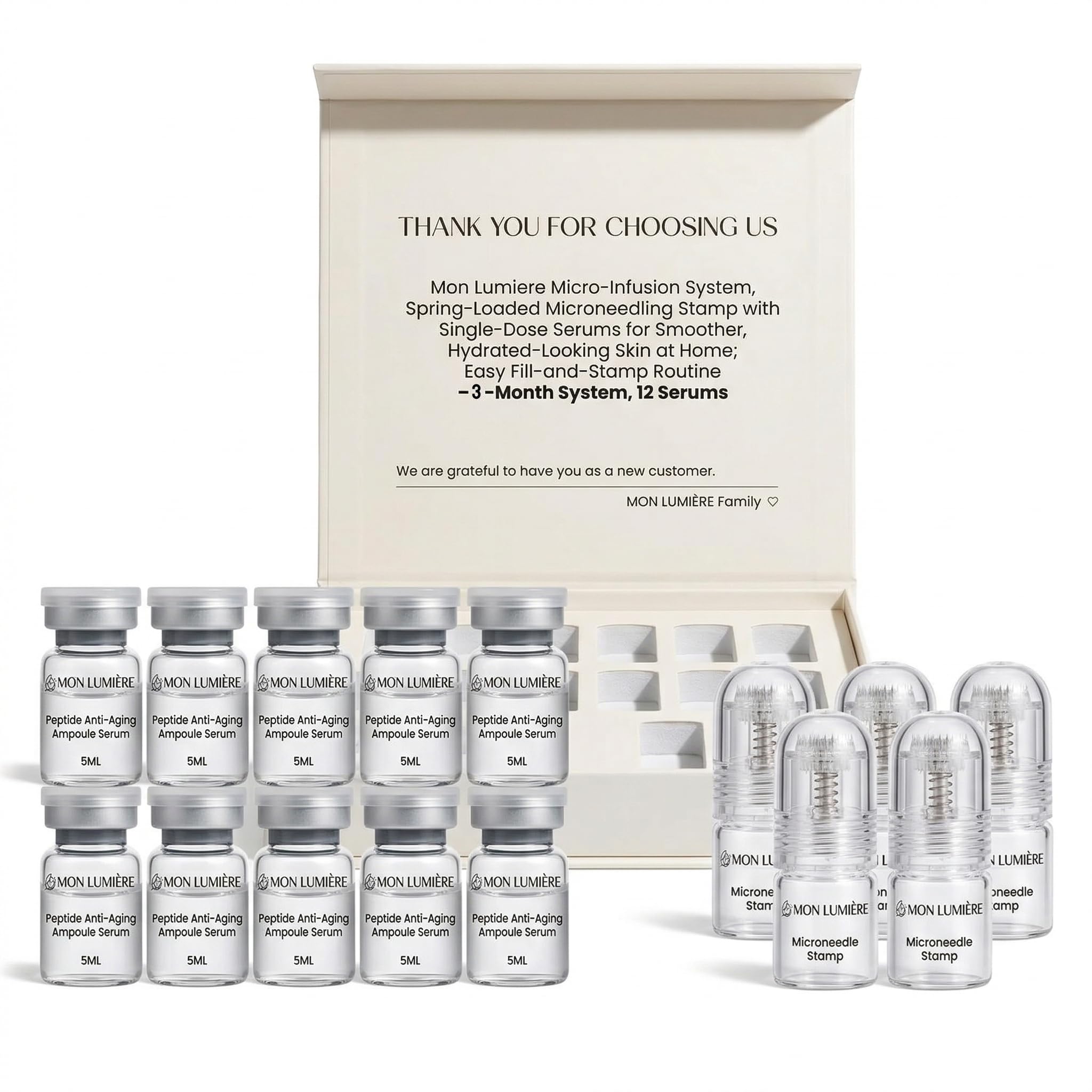 Mon Lumiere Micro Infusion System for Face – Gold Spring-Loaded - Mon Lumi&egrave;re