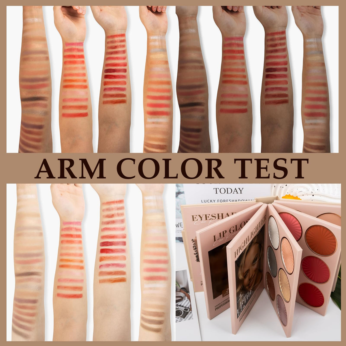 5 Layer Book Style Foldable Makeup Gift Set 24 Eyeshadow 24 - BrilliantDay Official Imagery - 3