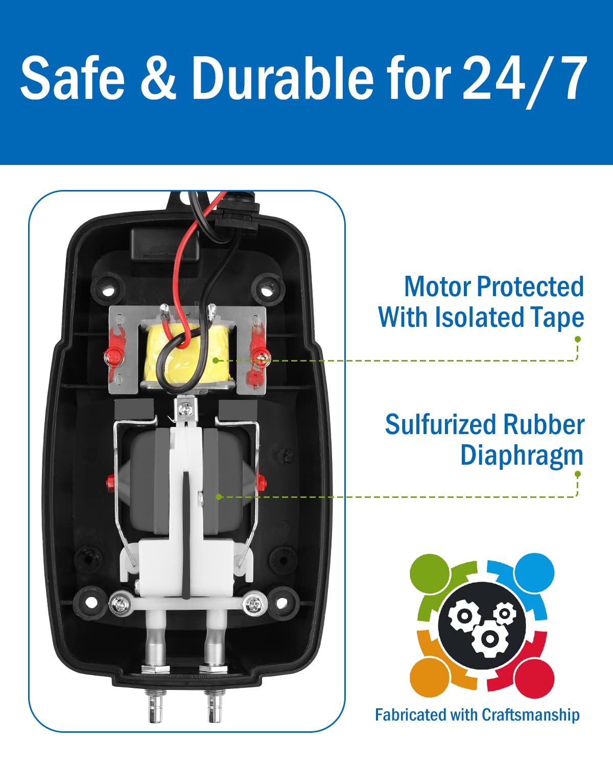 AquaMiracle All-in-One Koi Pond Aerator for Outdoor Ponds up to 1 - AquaMiracle Official Product View 4