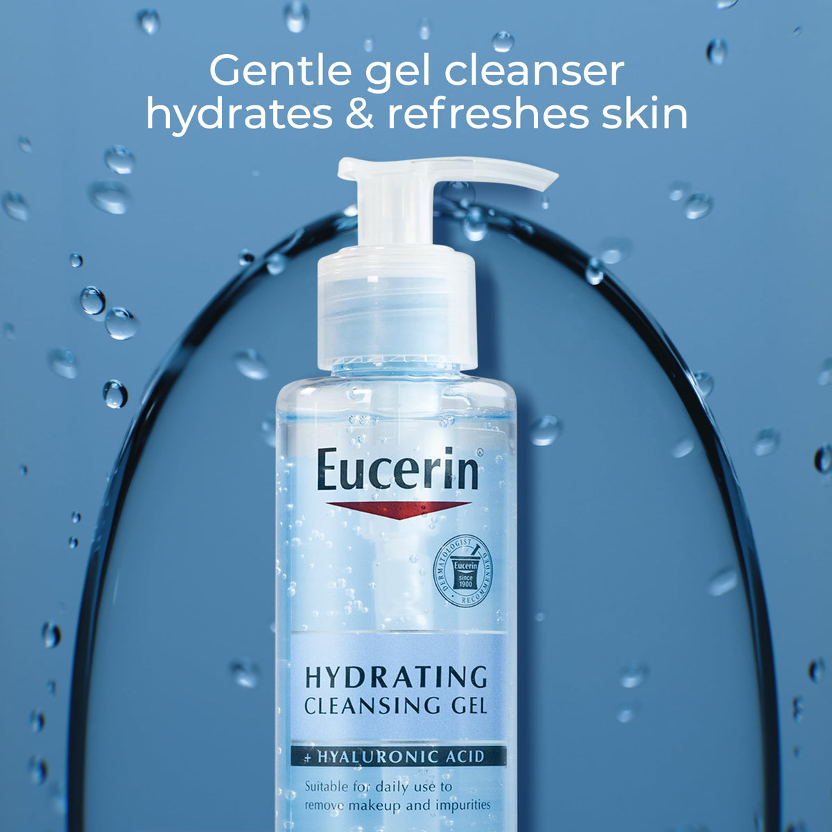 Eucerin Hydrating Cleansing Gel with Hyaluronic Acid 6 8 FL - Eucerin Official Imagery - 3