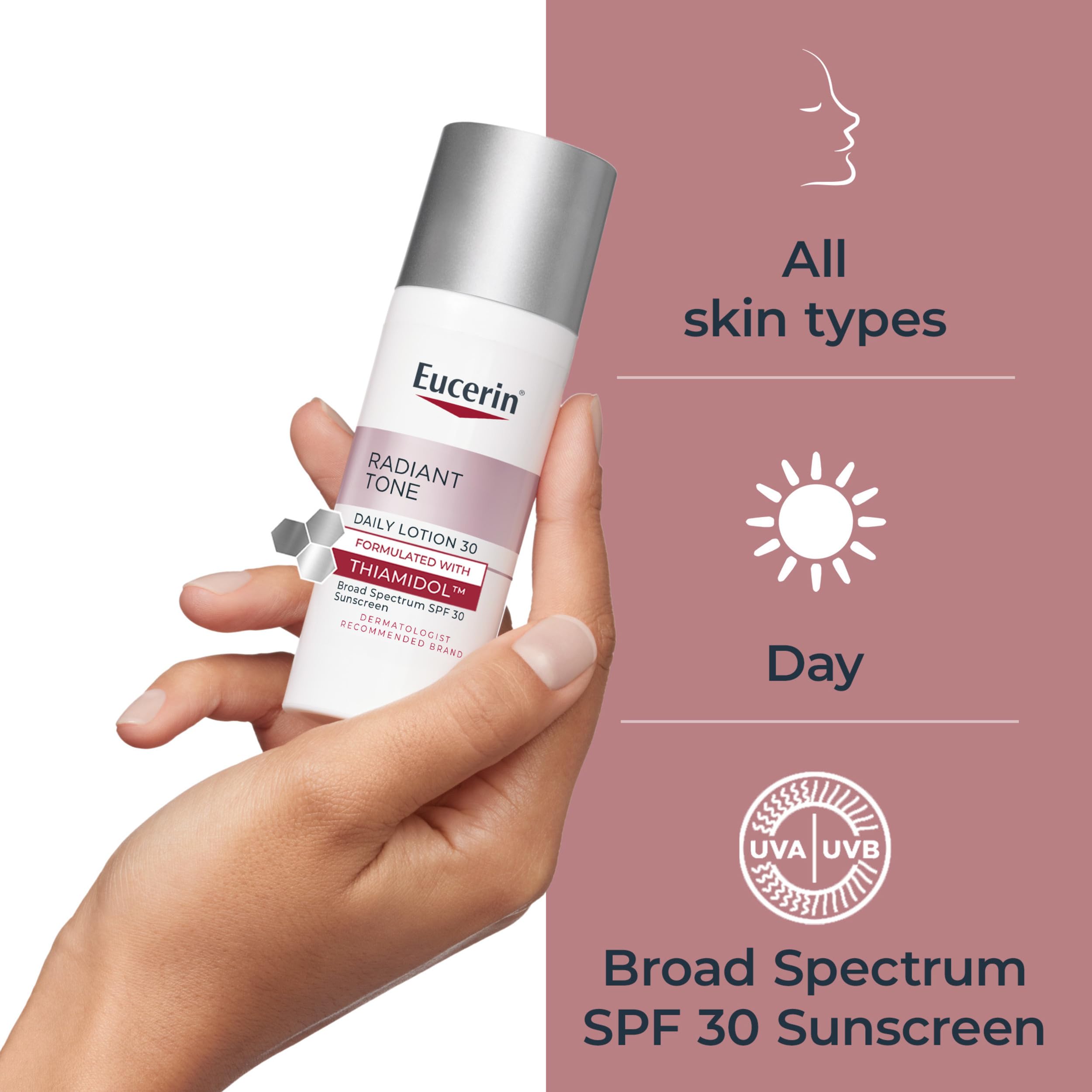 Eucerin Radiant Tone Daily Face Lotion SPF 30 1 7 FL OZ - Eucerin Official Imagery - 7