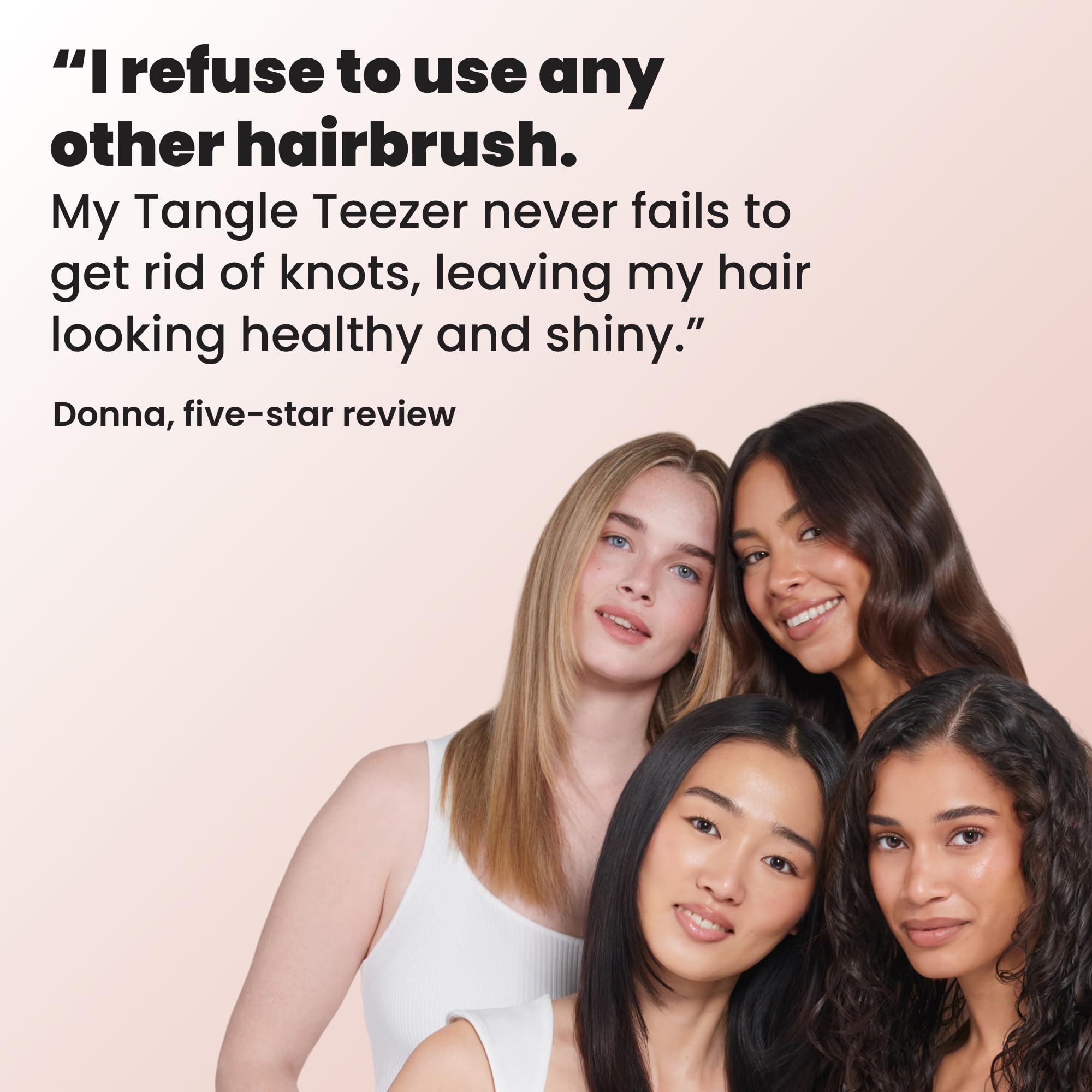 Tangle Teezer Ultimate Detangler Brush, Straight to Wavy, Apricot Blaz - View 10