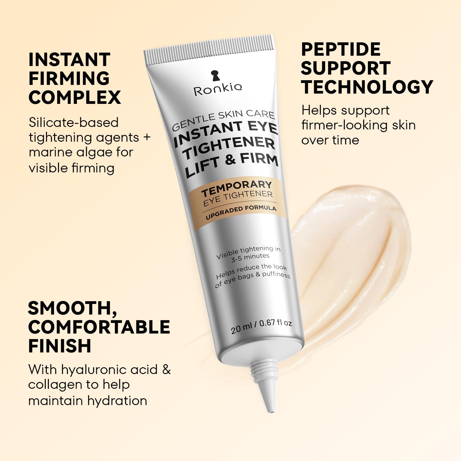 RONKIE Instant Firm Eye Tightener Upgraded Formula for Women - RONKIE Official Imagery - 5