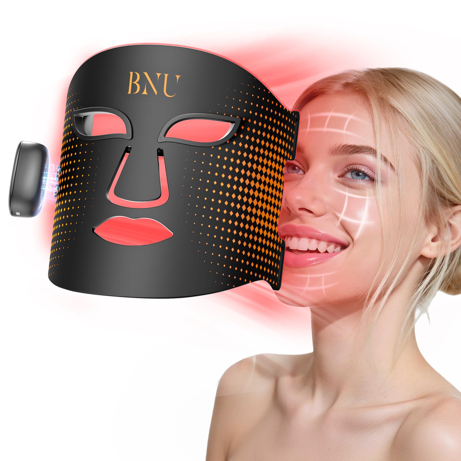 Wireless Red Light Therapy Mask for Face with 4 Modes, Led Face - Product Imagery