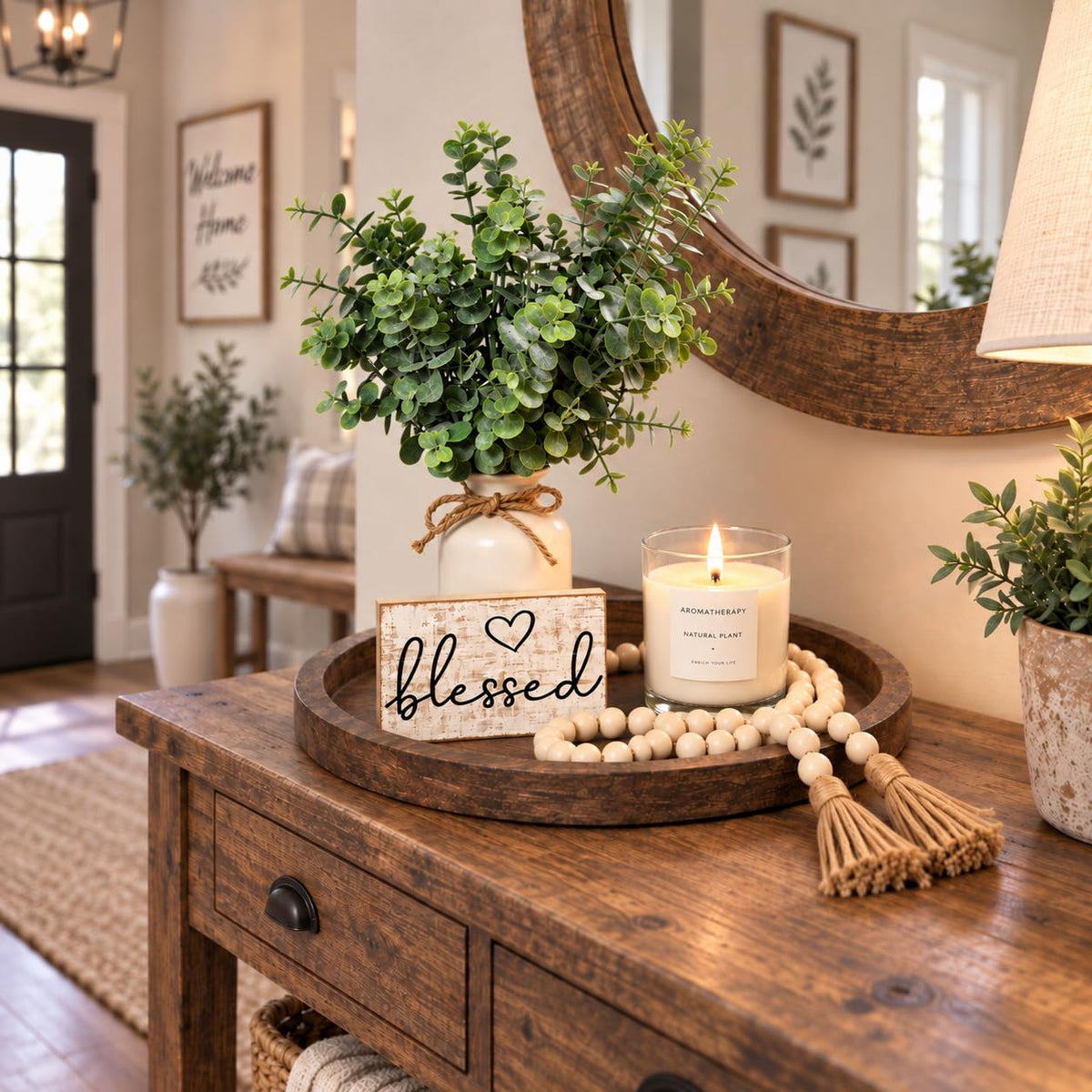 Rustic Modern Farmhouse Decor Set of 6 for Your Living Room - ZENLIV Official Imagery - 5
