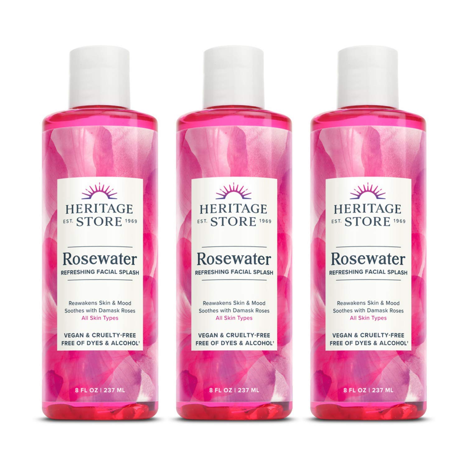 Heritage Store Rosewater Refreshing Facial Splash for - HERITAGE Official Imagery - 1