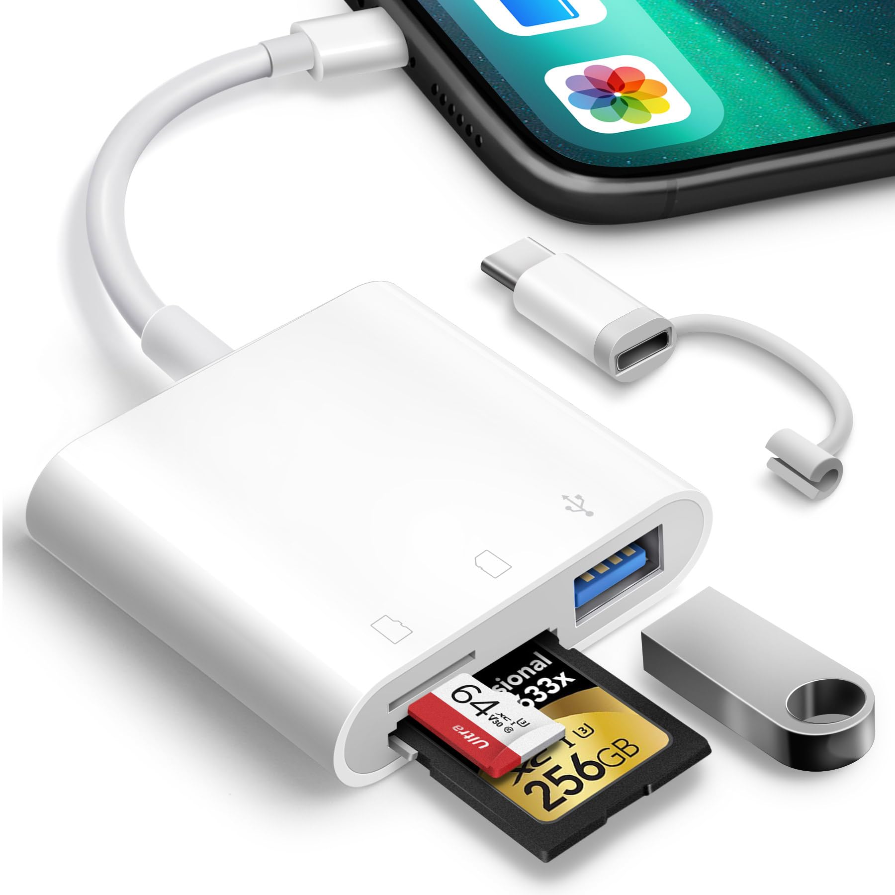 SD Card Reader for iPhone iPad, Oyuiasle Digital Trail Camera SD - Oyuiasle Official Product View 7