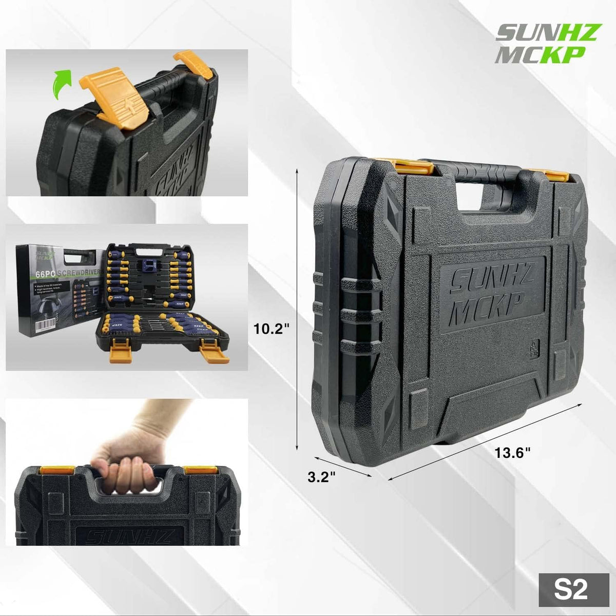 SUNHZMCKP Magnetic Screwdriver Set 66 Piece S2 Alloy Tool - SUNHZ MCKP Official Imagery - 3