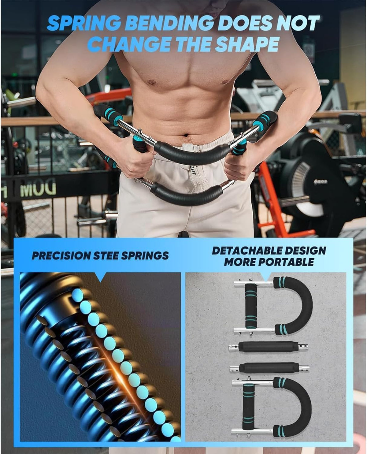 LYKAN Twister Arm Trainer 40 100lb Adjustable Chest Workout - LYKAN Official Imagery - 8