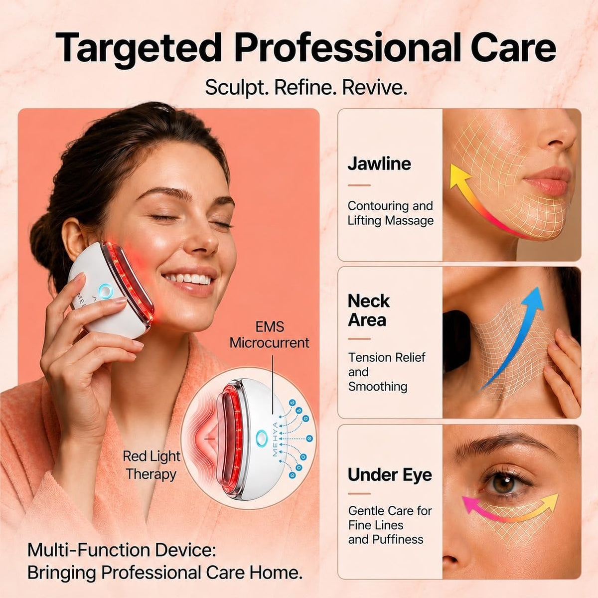 MEHYA Advanced Facial Massager Professional Electric Gua Sha - Premium Selection Official Imagery - 3