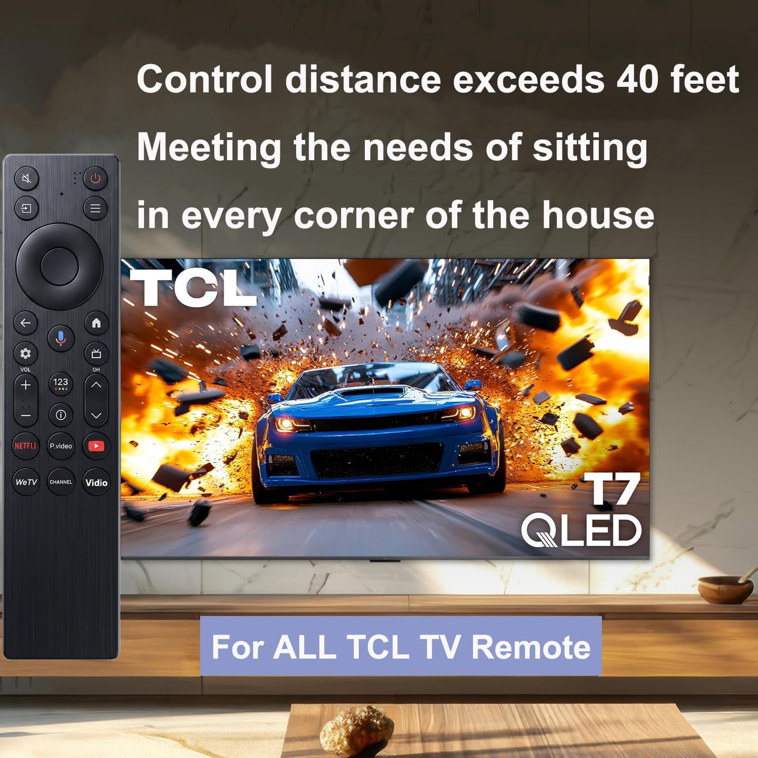 VEPRAG New Voice Remote Control for TCL TV Remote,for TCL Google - VEPRAG Official Product View 7
