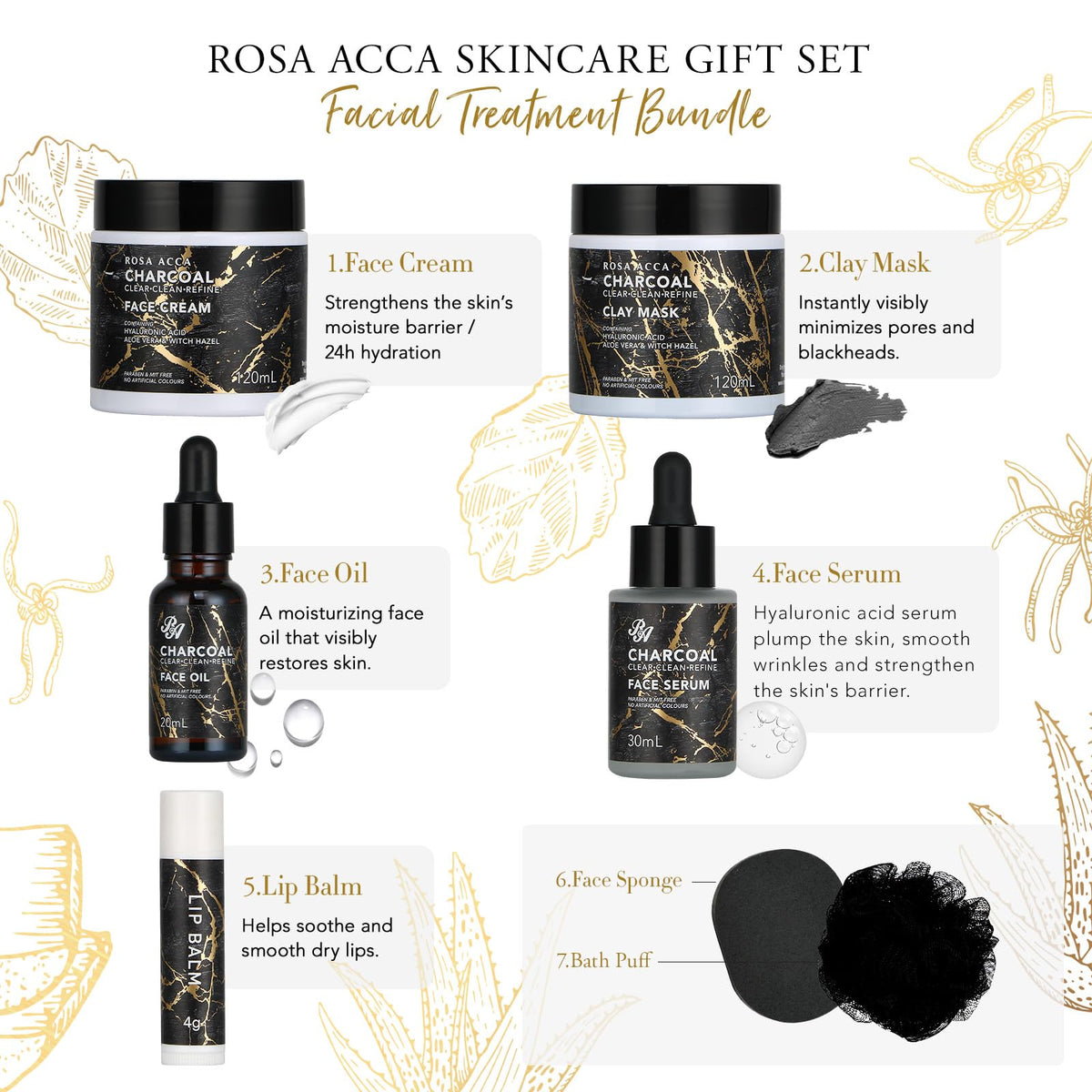 Gifts for Women Men 30Pcs Birthday Gift for Women Face Skin - RA ROSA ACCA Official Imagery - 7