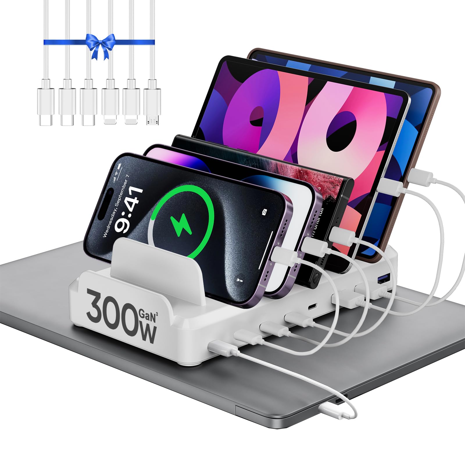 Lcssio 300W Charging Station for Multiple Devices 8 Port - Lcssio Official Imagery - 5