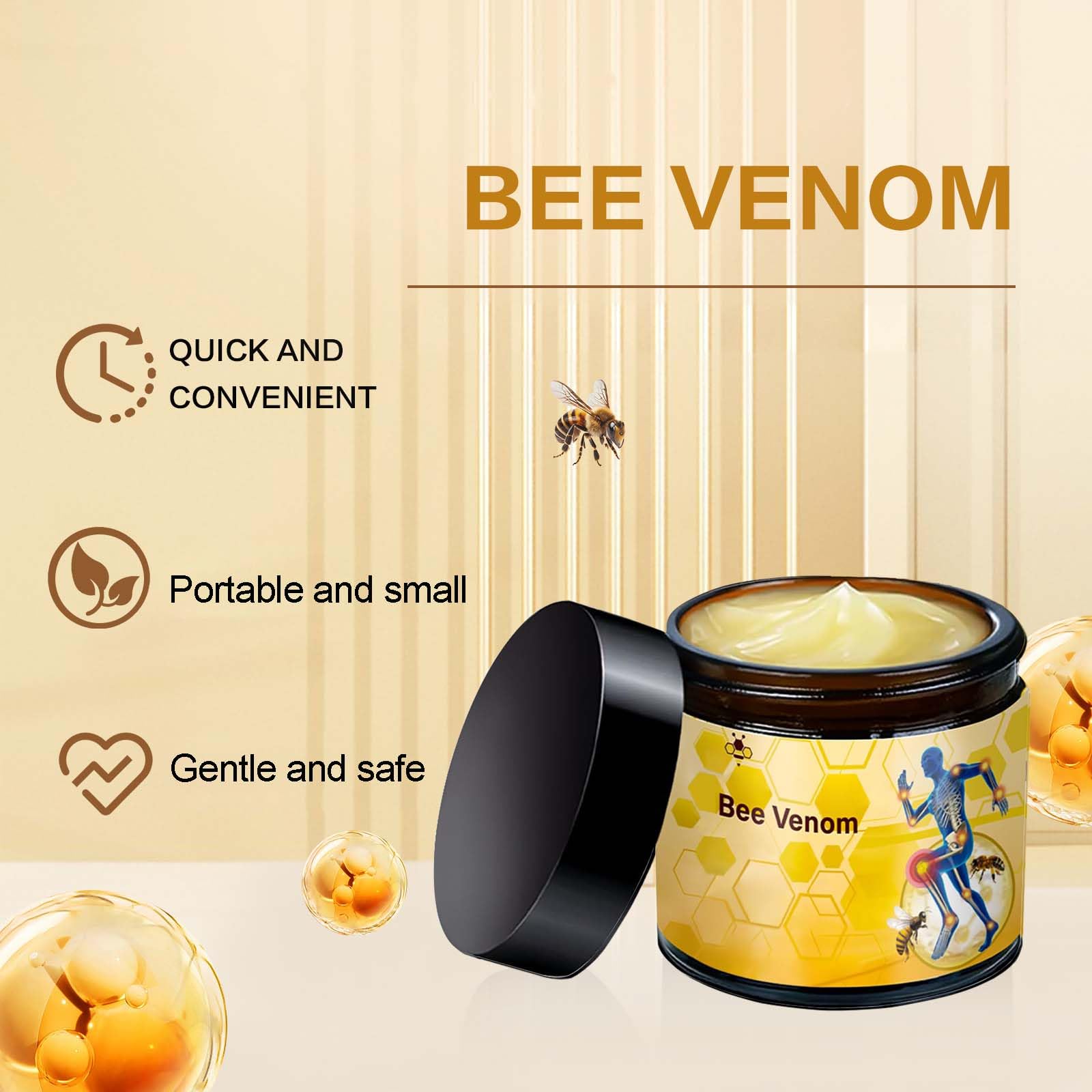 MILEDY Bee Venom Cream 2-Pack | Back, Knee & Joint Relief