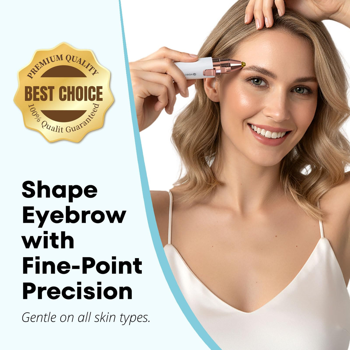 Rechargeable Eyebrow and Facial Hair Remover for Women - VG VOGCREST Official Imagery - 5