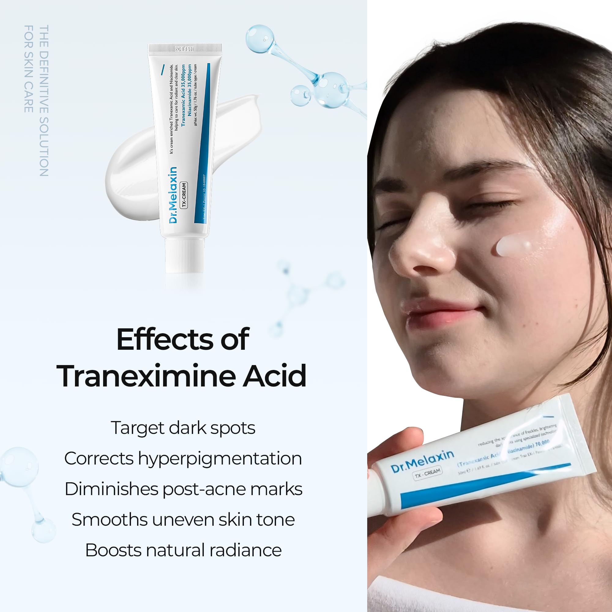 DR.Melaxin TX Tranexamic Acid CREAM - Skin freckle Cream & Blemishes & Anti - Dr.Melaxin Official Product View 5