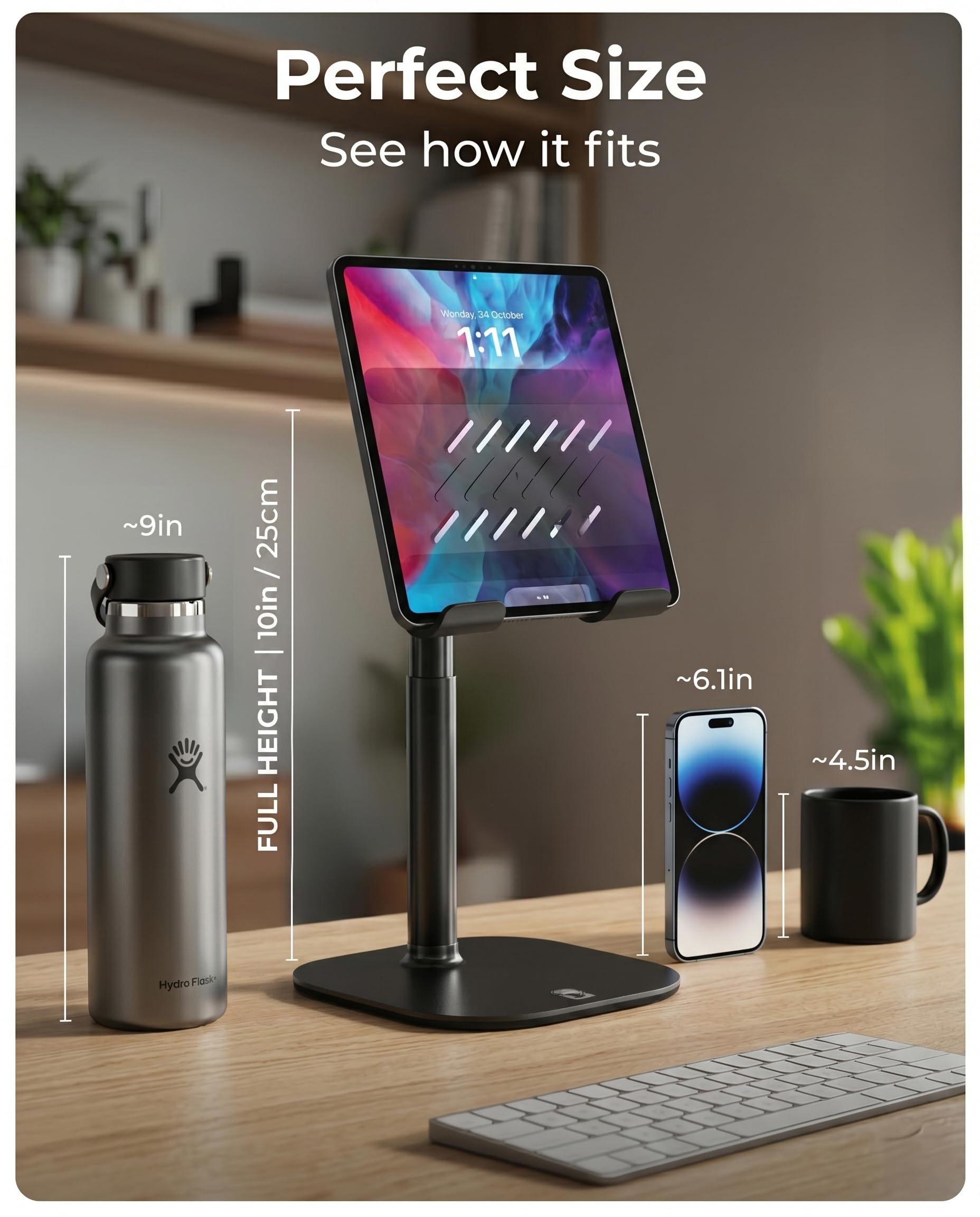 COOPER TabHolder Tablet Holder, iPad Stand for Desk, Portable Mon by COOPER - Angle View 9