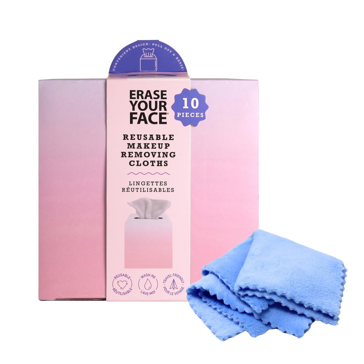 Erase Your Face 50pc Biodegradable Cleansing Face Cloths - ERASE YOUR FACE Official Imagery - 7