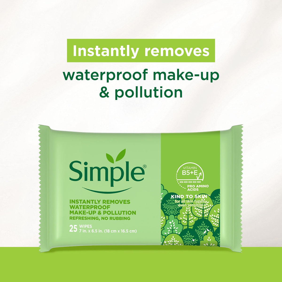 Simple Kind to Skin Facial Wipes for Women Gentle Cleansing - Simple Official Imagery - 3
