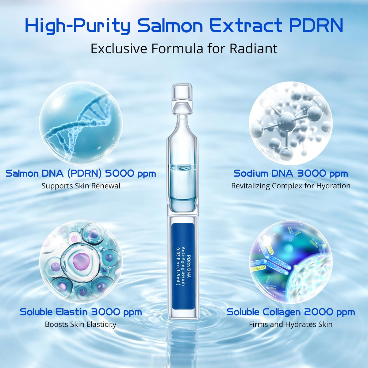 Salmon DNA PDRN Anti Aging Serum Intensive Ampoule with PDRN - pewatul Official Imagery - 4