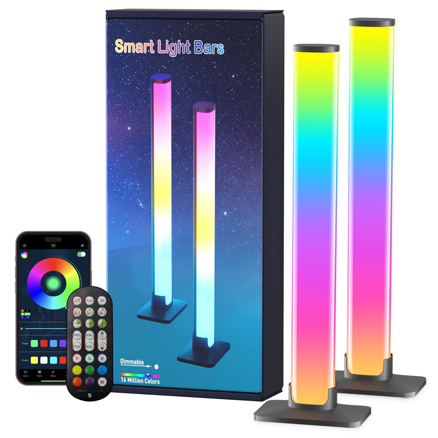 Barhootao RGB Light Bar,Smart LED Light Bar for Room,16 Million C - Barhootao Official Product View 1
