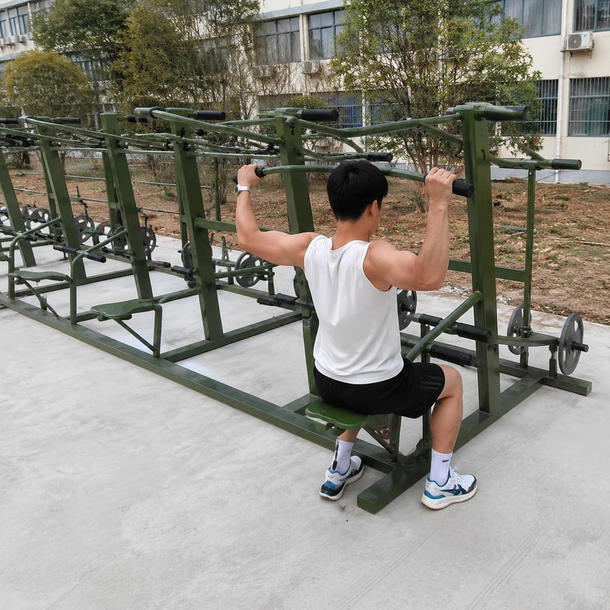 Outdoor Fitness Equipment Steel Calisthenics Frame - Yunmeryker Official Imagery - 7
