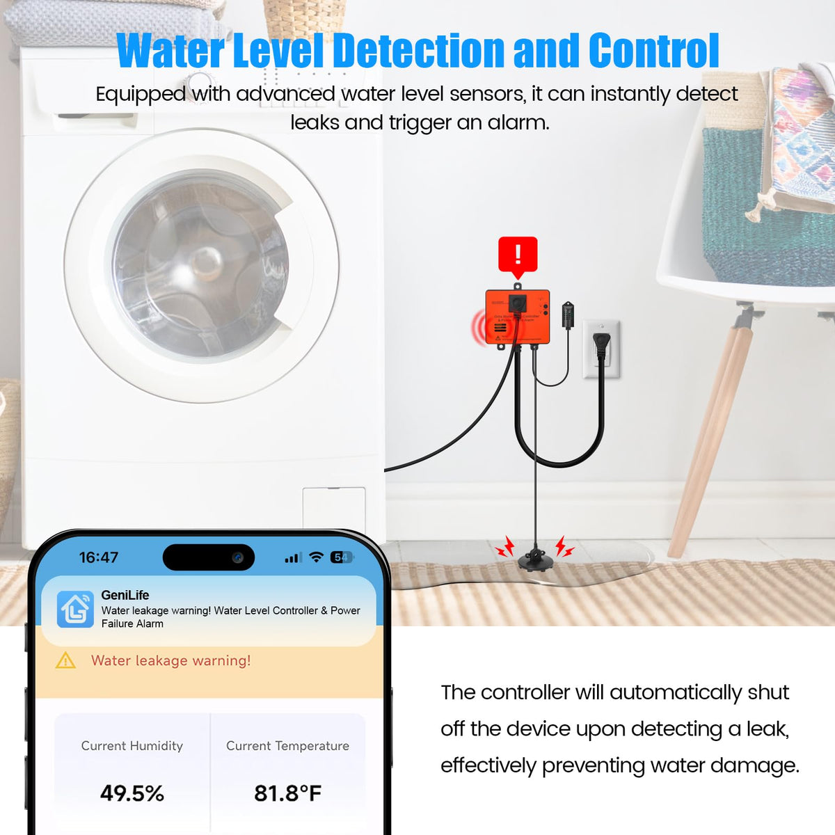 Ortis WiFi Power Failure Water Leak Alarm Real Time - Ortis Official Imagery - 4