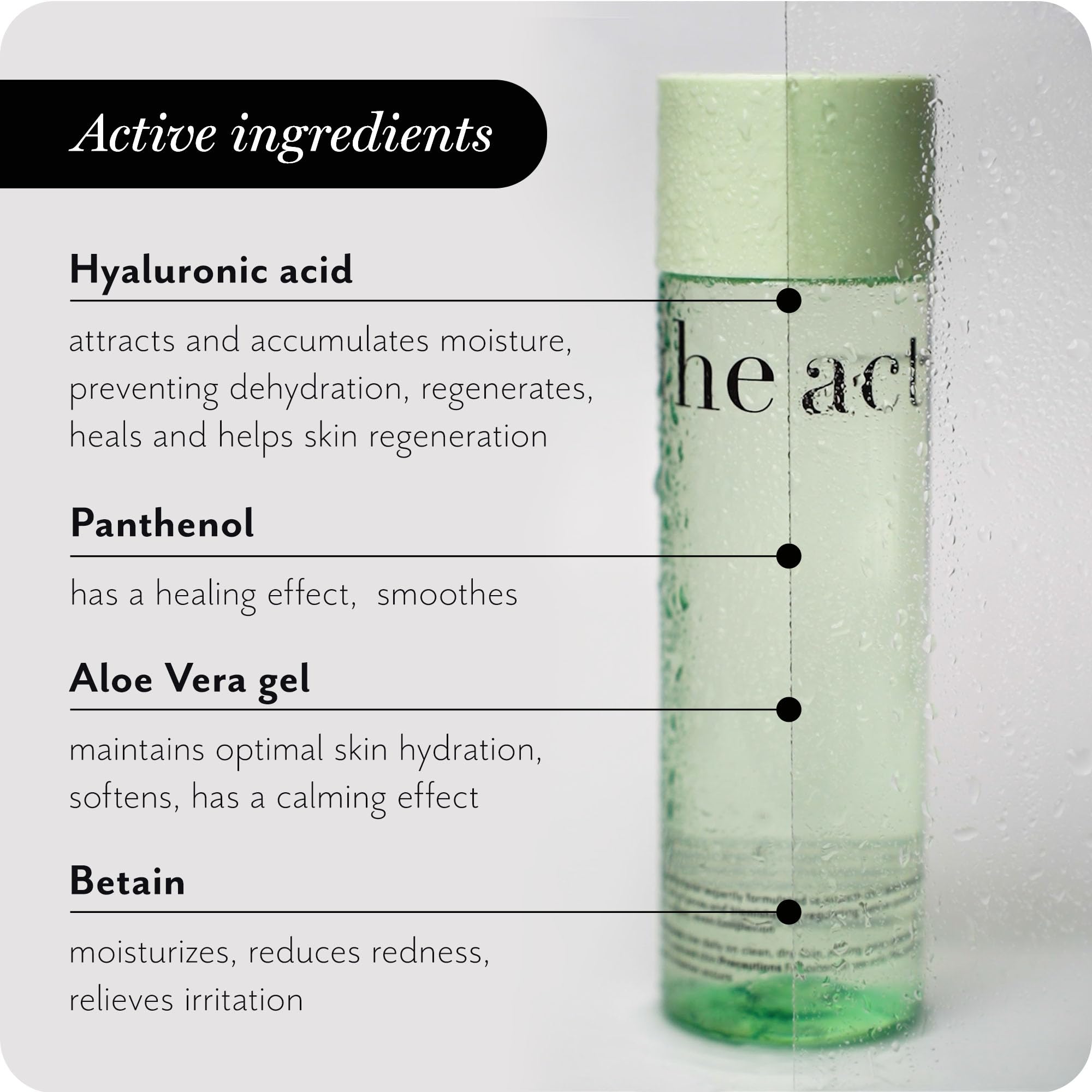 The Act Daily Skincare Duo – Hydrating Toner &amp; Foaming Face - The Act