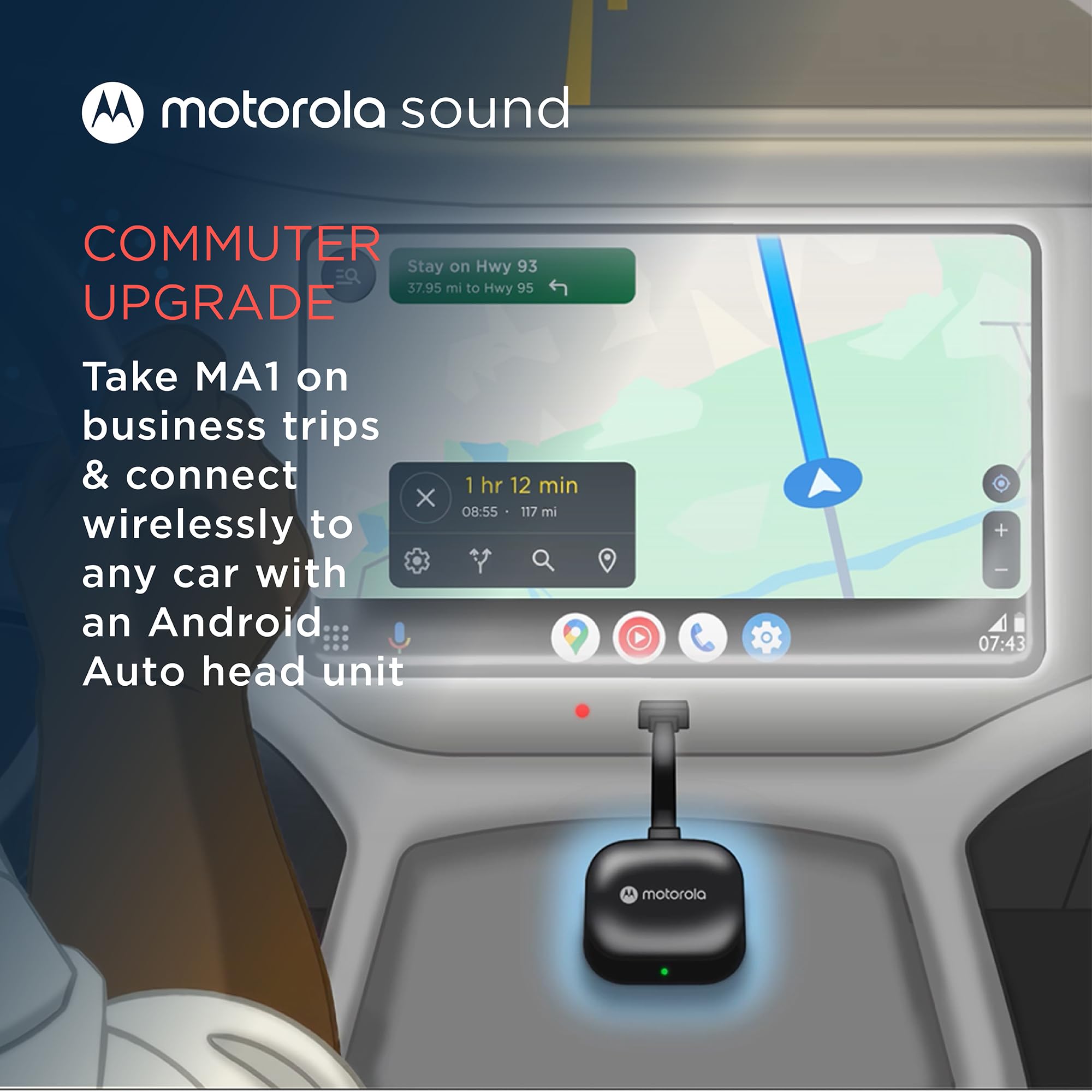 Motorola Sound MA1, the Only Google Authorized Wireless Android A by Motorola Sound - Angle View 7