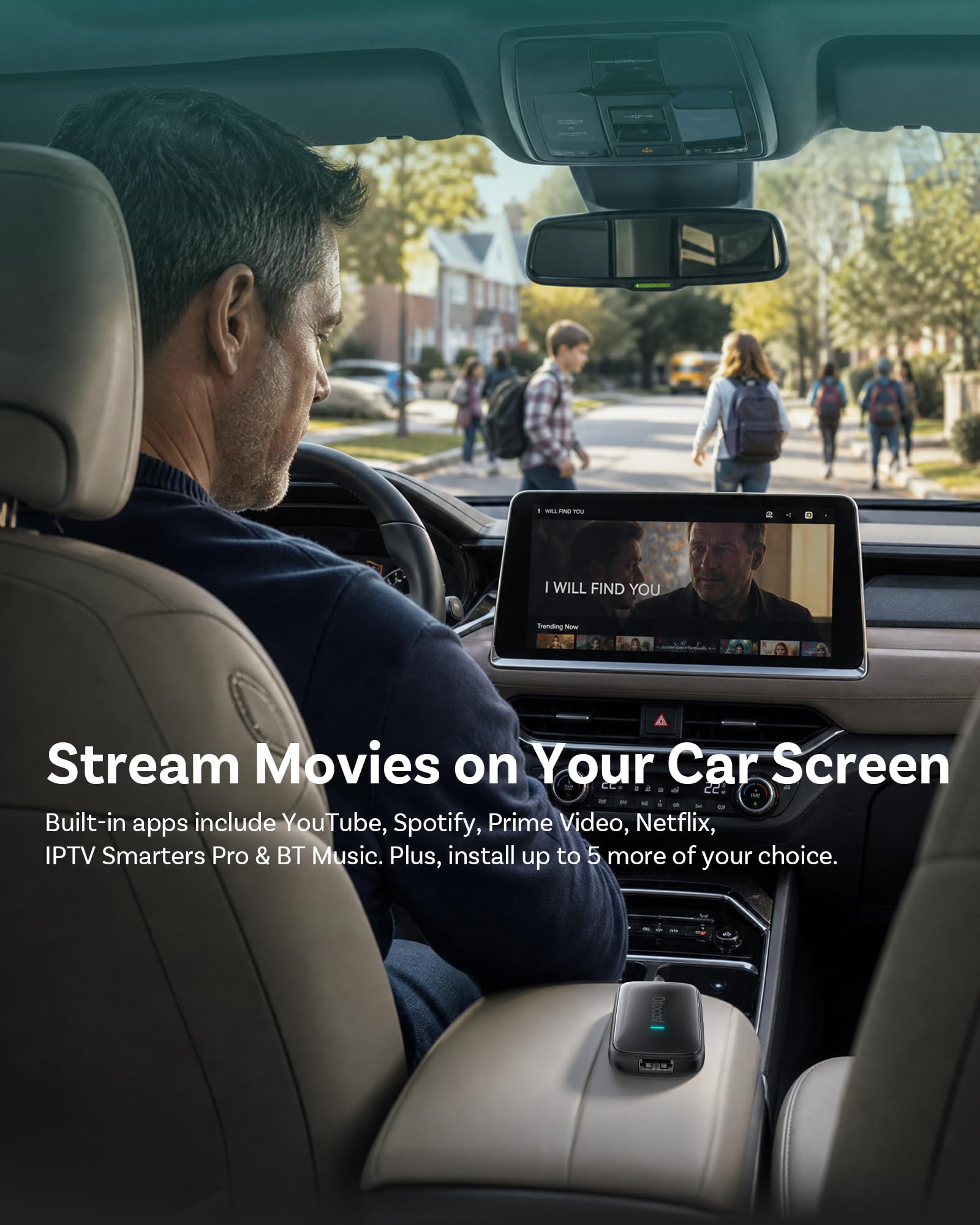 OTTOCAST Play2Video Ultra Wireless CarPlay Adapter AI Box 2026 by OTTOCAST - Angle View 4