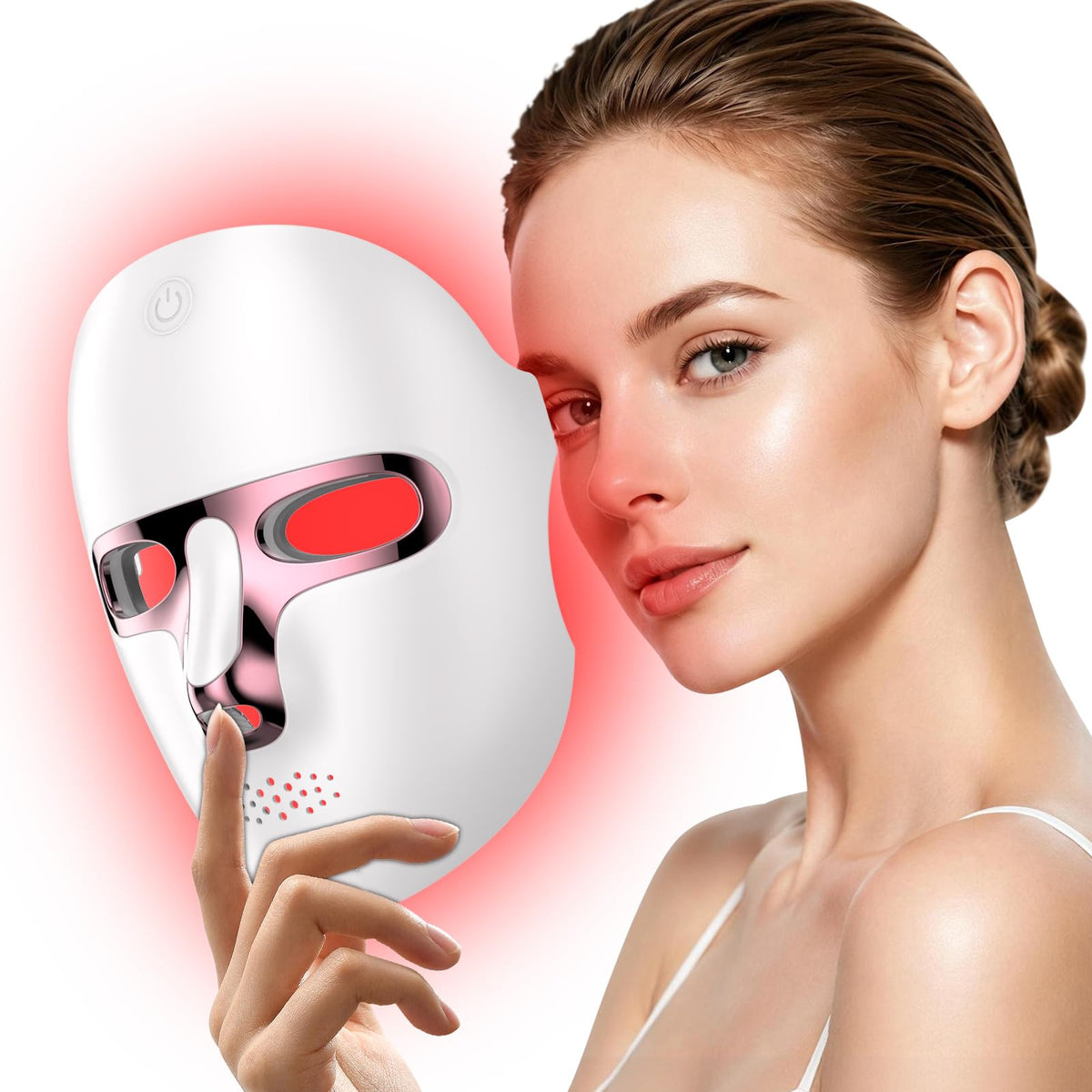 Led Mask Light Therapy Cordless Rechargeable Face Mask with - ViLeeLia Official Imagery - 2