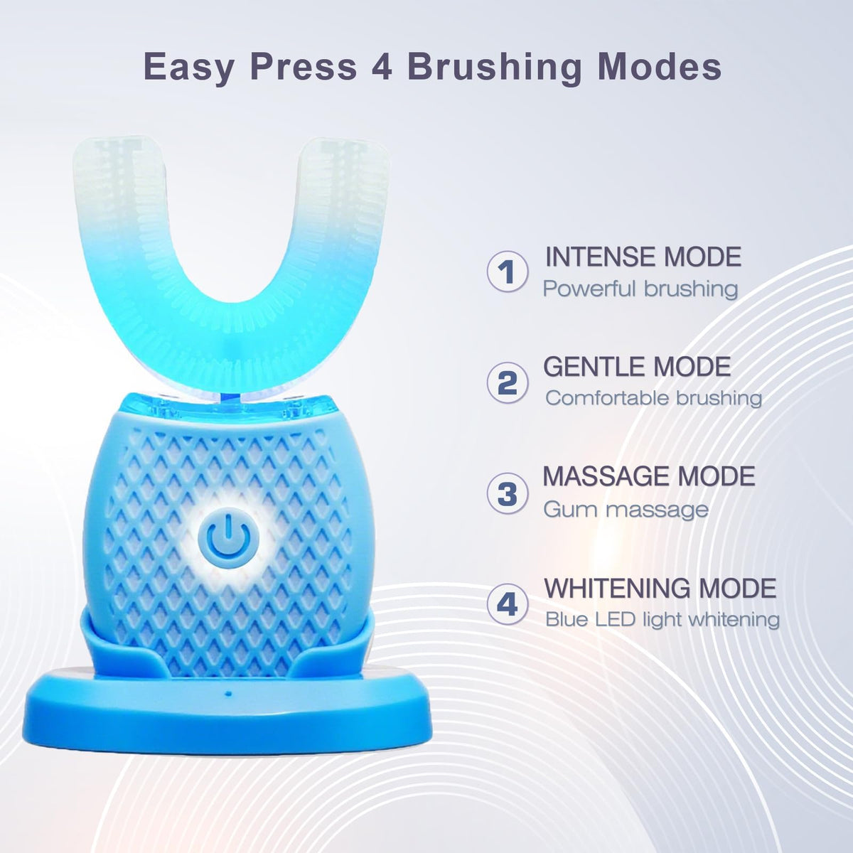 Automatic U Shaped Electric Toothbrush Kit For Adult Daily - Ralexidog Official Imagery - 4