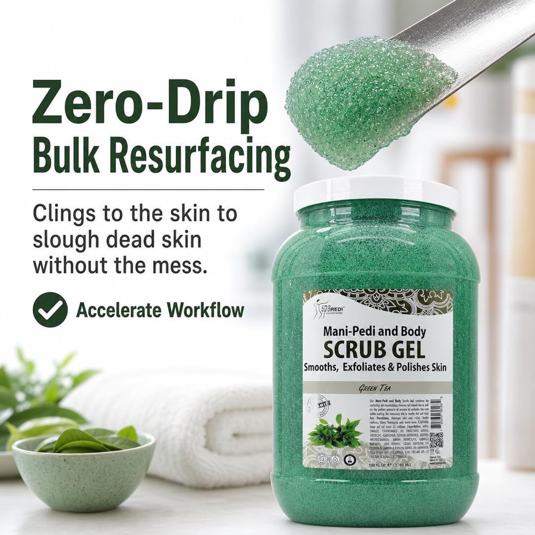 SPA REDI Exfoliating Body & Foot Scrub - Dual Action Exfoliating & Hydrating Tr - SPA REDI Official Product View 3