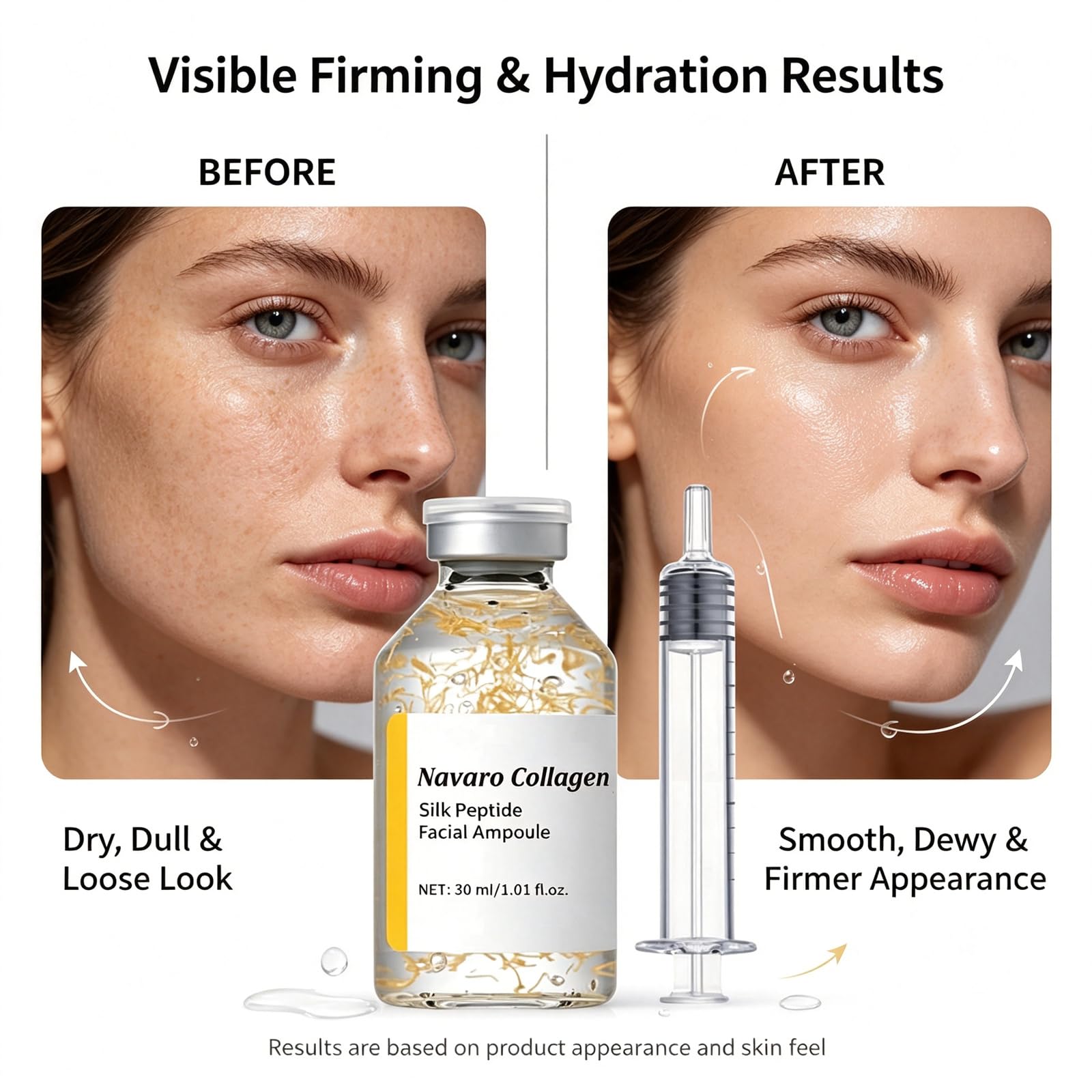 Navaro Peptide Deep Collagen Lifting Ampoule, Advanced Silk - Navaro Collagen