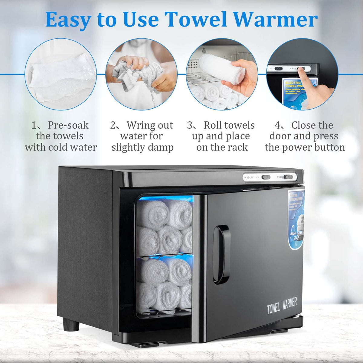 Towel Warmer 2 in 1 Professional Hot Towel Heater Cabinet - JXSDLIY Official Imagery - 8