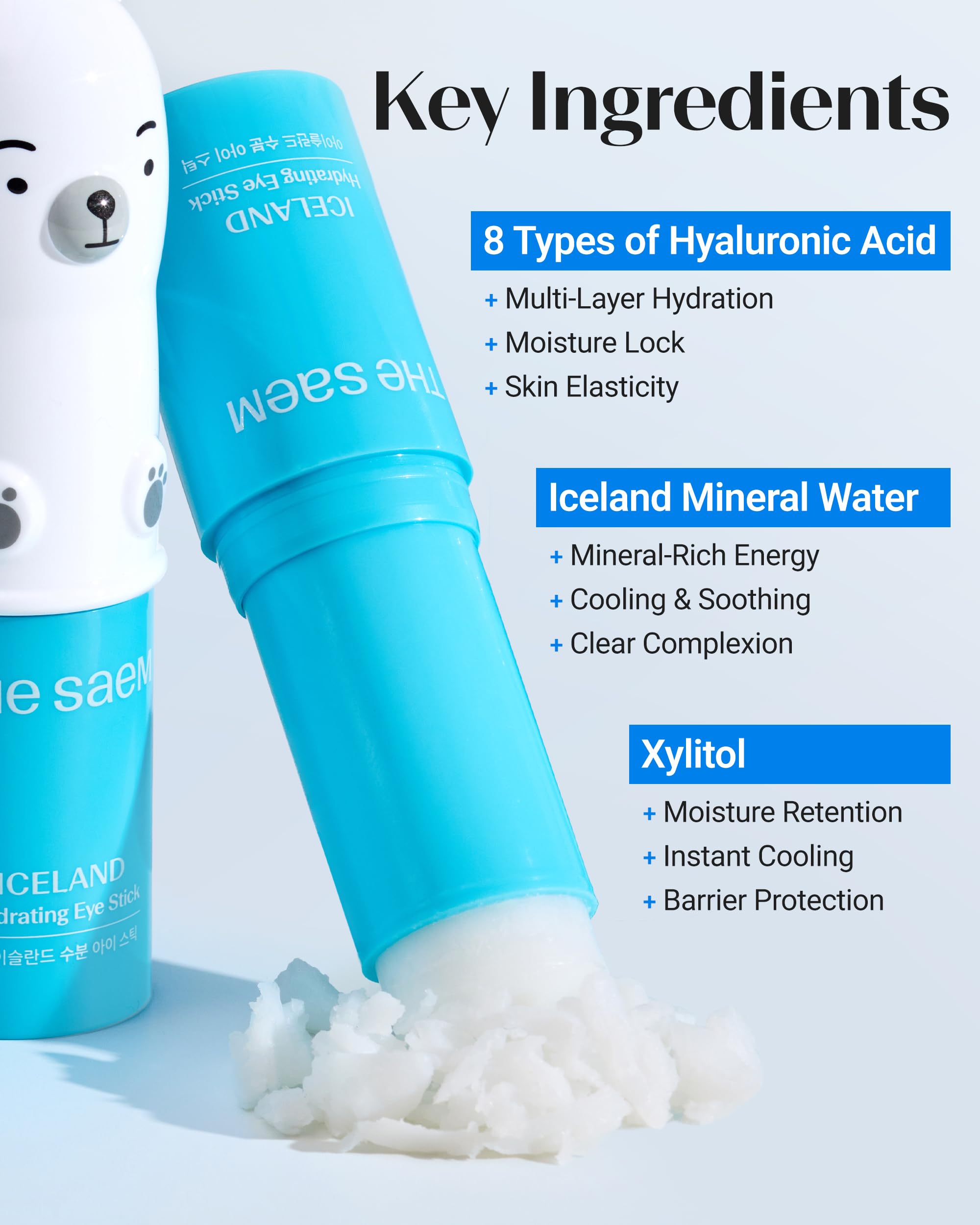 THESAEM Iceland Hydrating Eye Stick - Cooling Balm Dark Circles & Puffiness - THESAEM Official Product View 6