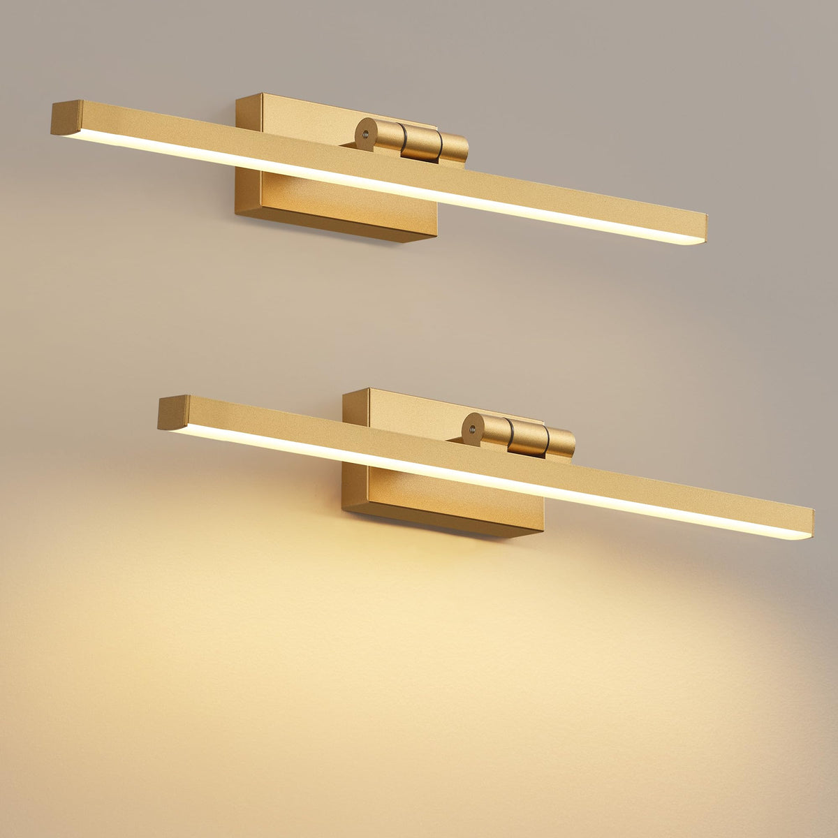 Picture Lights Set of 2 Gold Cordless 15 7 inch Wall Mount - PUSU Official Imagery - 1