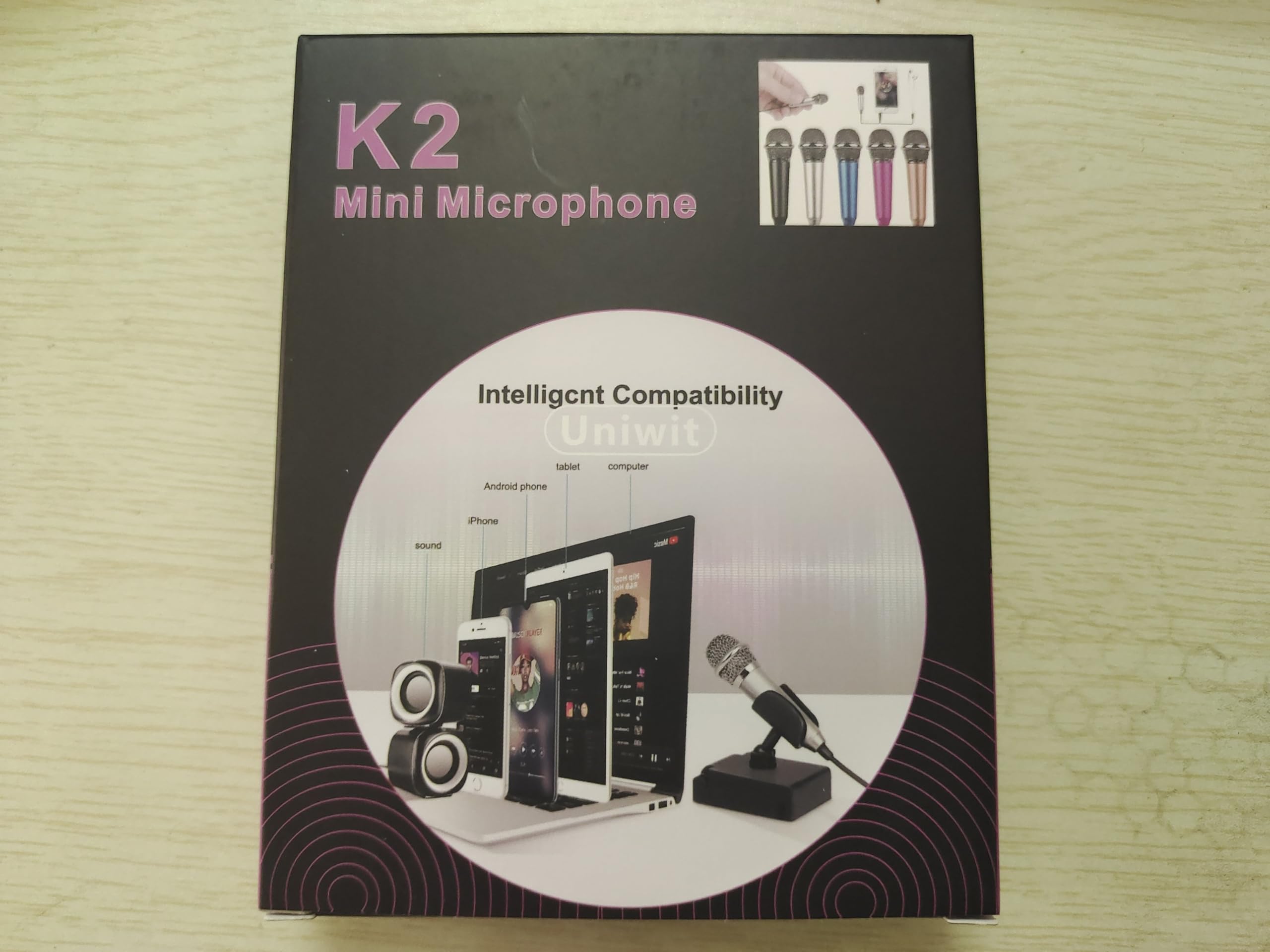 Uniwit Mini Portable Vocal/Instrument Microphone for Voice Video Recording Singi - Uniwit Official Product View 7