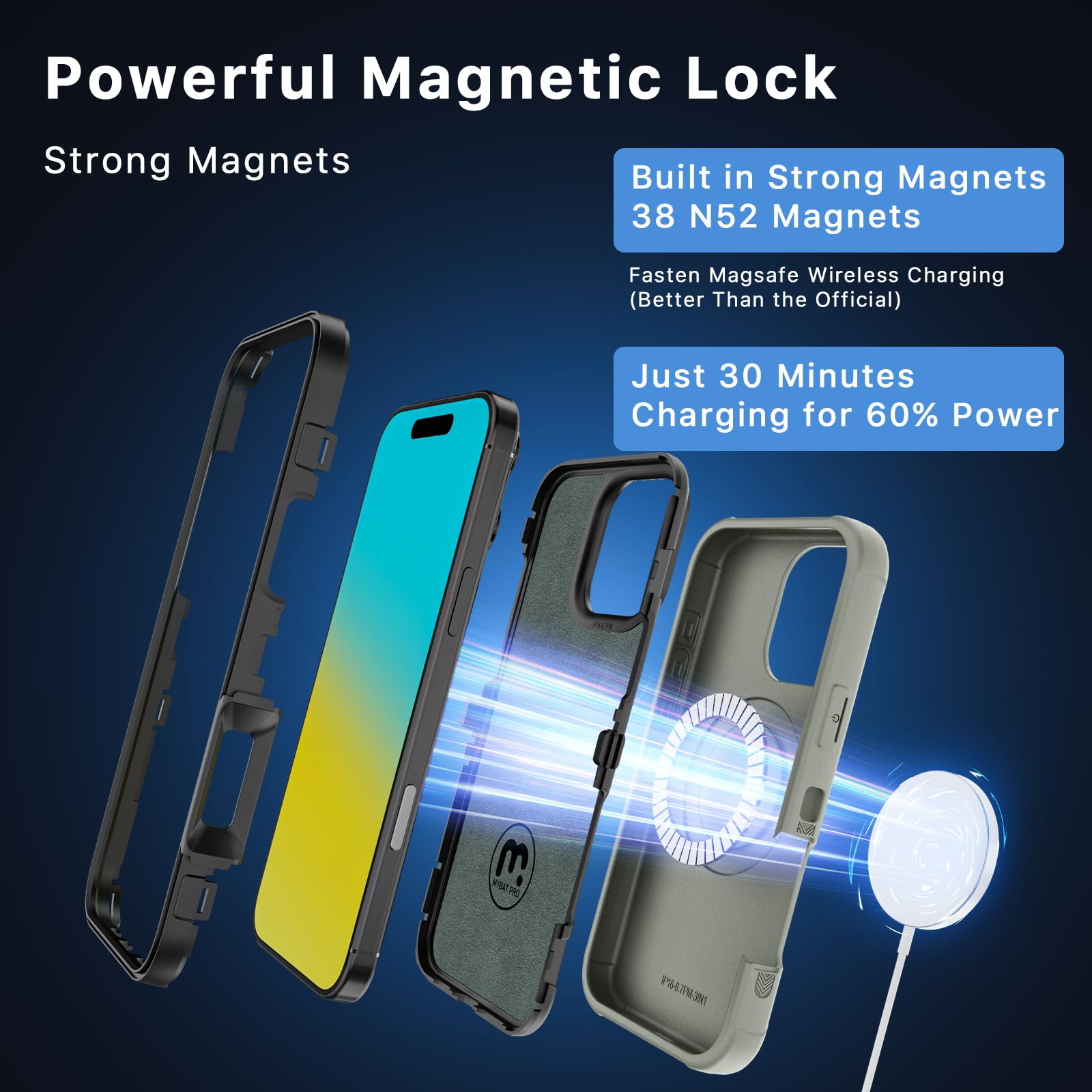 M MYBAT PRO for iPhone 16 Pro Max Case with Belt Clip - M MYBAT PRO Official Imagery - 4