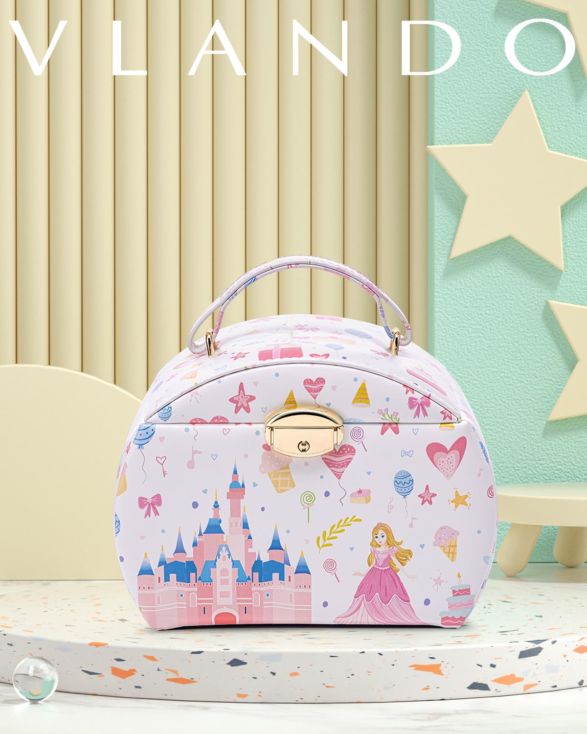 VLANDO 2 Layer Girls Musical Jewelry Box with Ballerina and - VLANDO Official Imagery - 7
