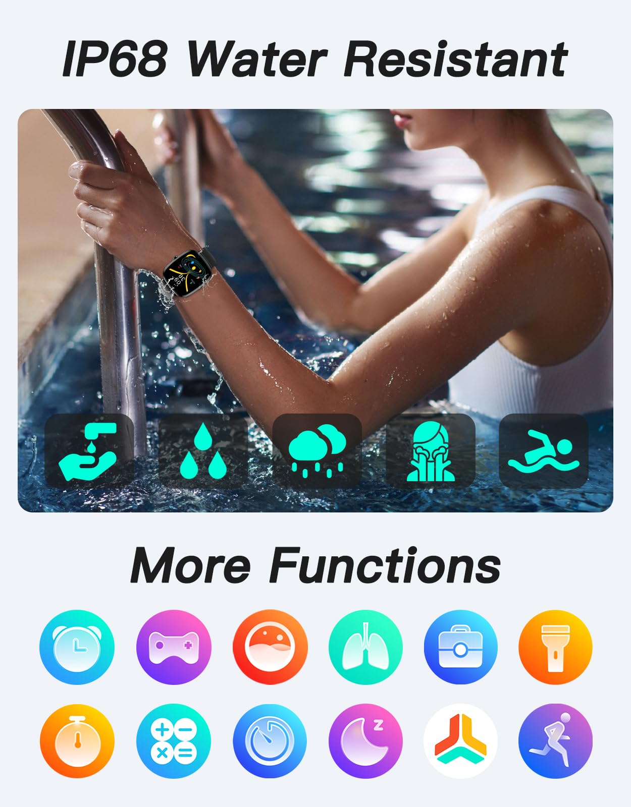 Cloudpoem Fitness Tracker, No Bluetooth No APP/Phone Needed, 1.8" Fitn - View 6