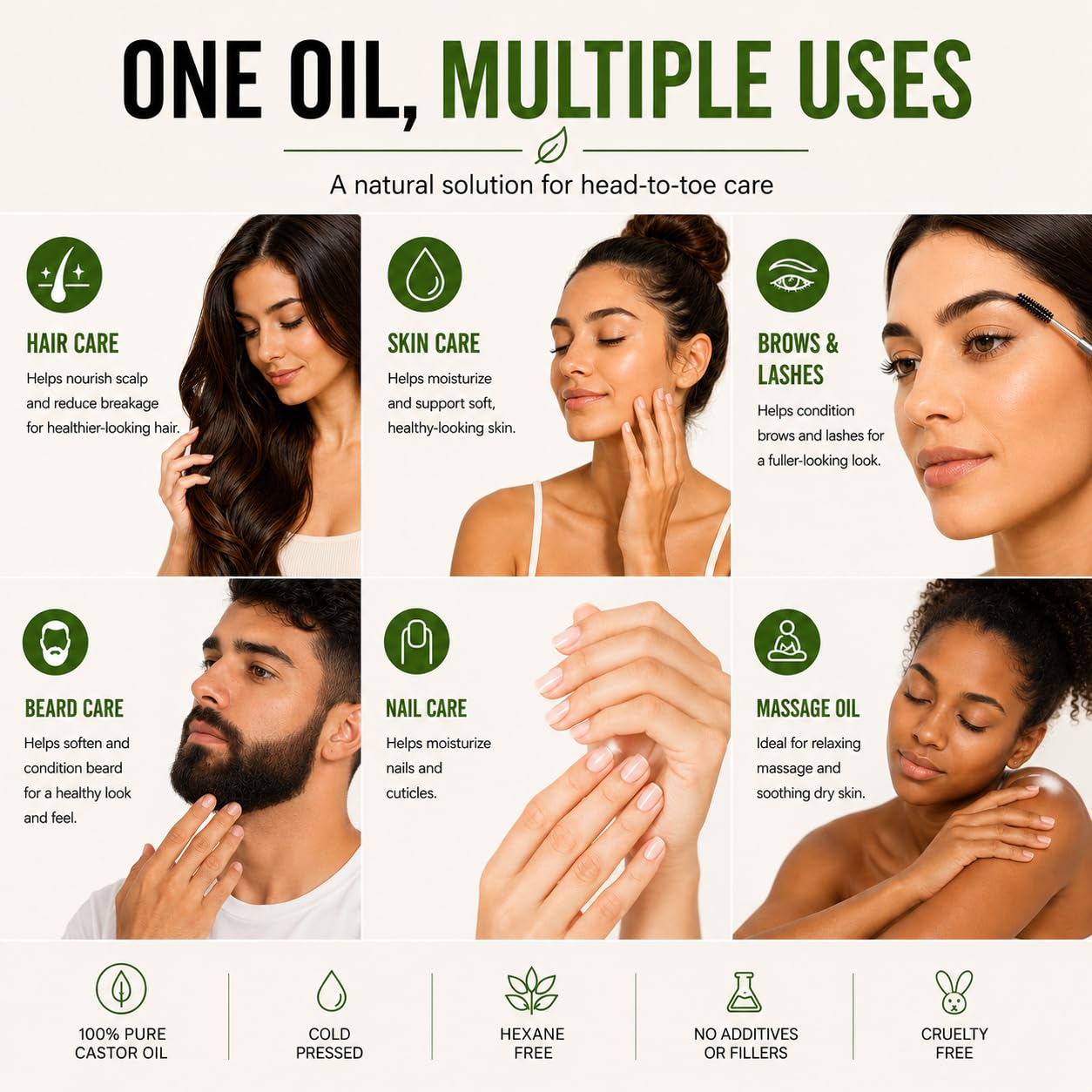 Aria Starr Castor Oil Cold Pressed - Aria Starr Beauty Official Imagery - 3
