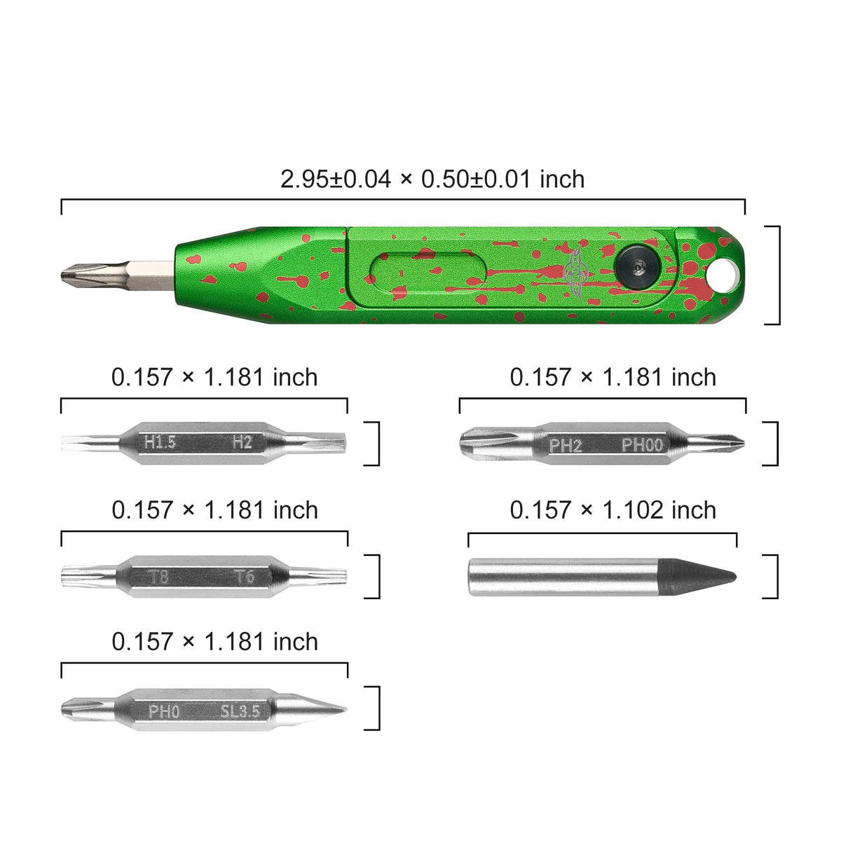 OKNIFE Otacle D1 6061 Aluminum 9 in 1 Small EDC Pocket - OKNIFE Official Imagery - 3