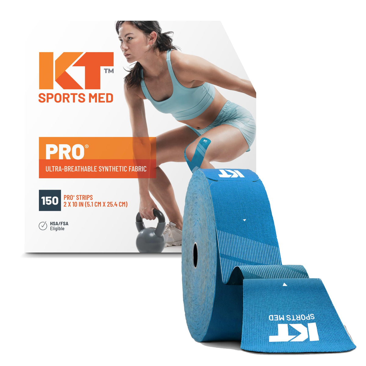 KT Tape PRO Synthetic Elastic Kinesiology Athletic Tape 150 - KT Tape Official Imagery - 1