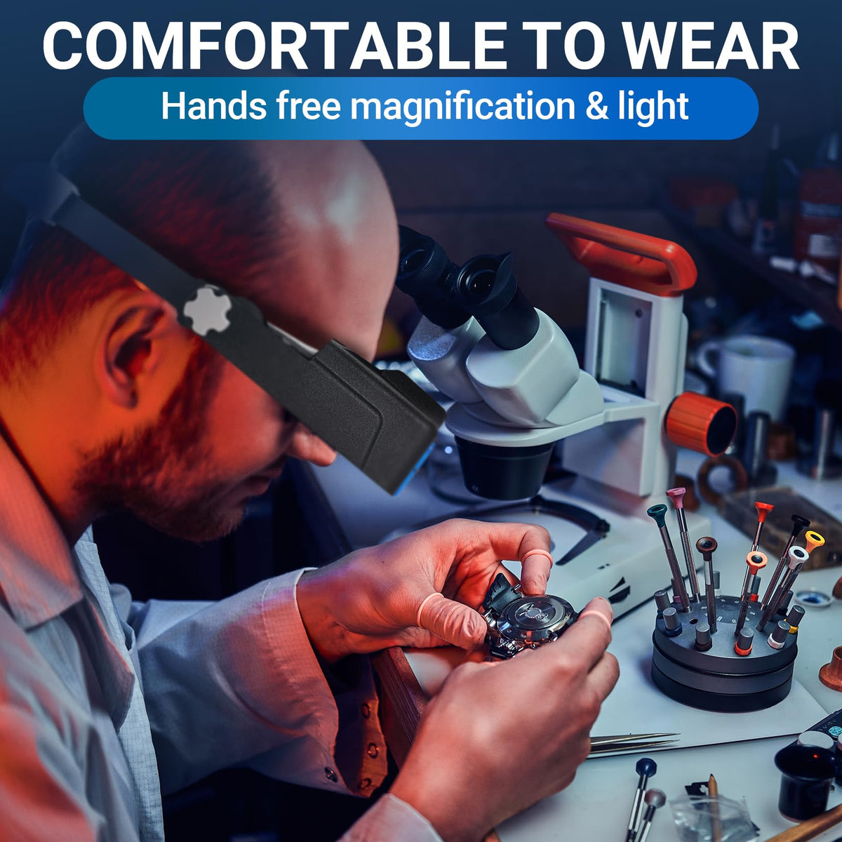 Magnifying Glasses with Light for Close Work 1 5X 3 5X - YOCTOSUN Official Imagery - 3