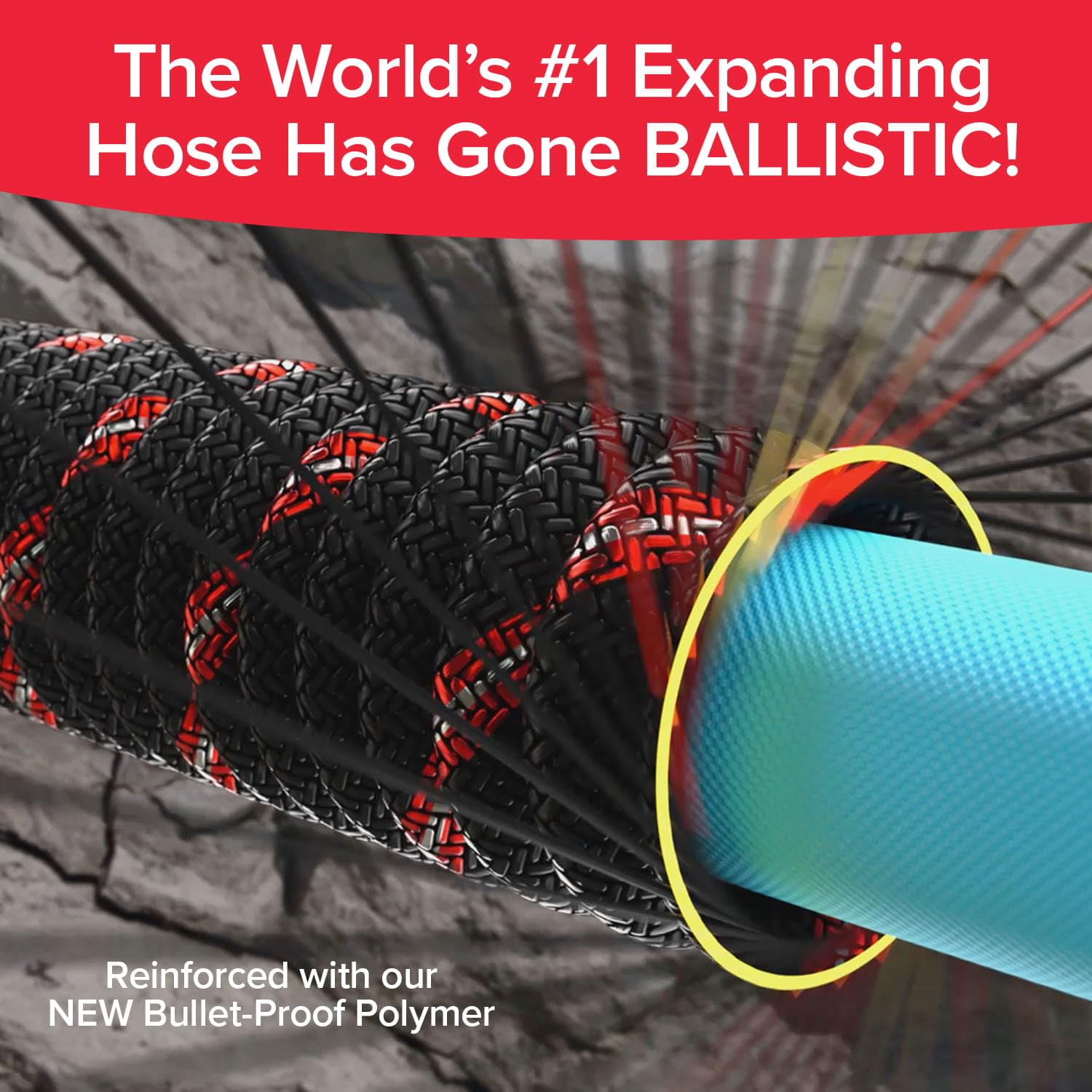Pocket Hose Ballistic 100 FT Expandable Garden Hose, No-Kink, As - Pocket Hose Official Product View 6