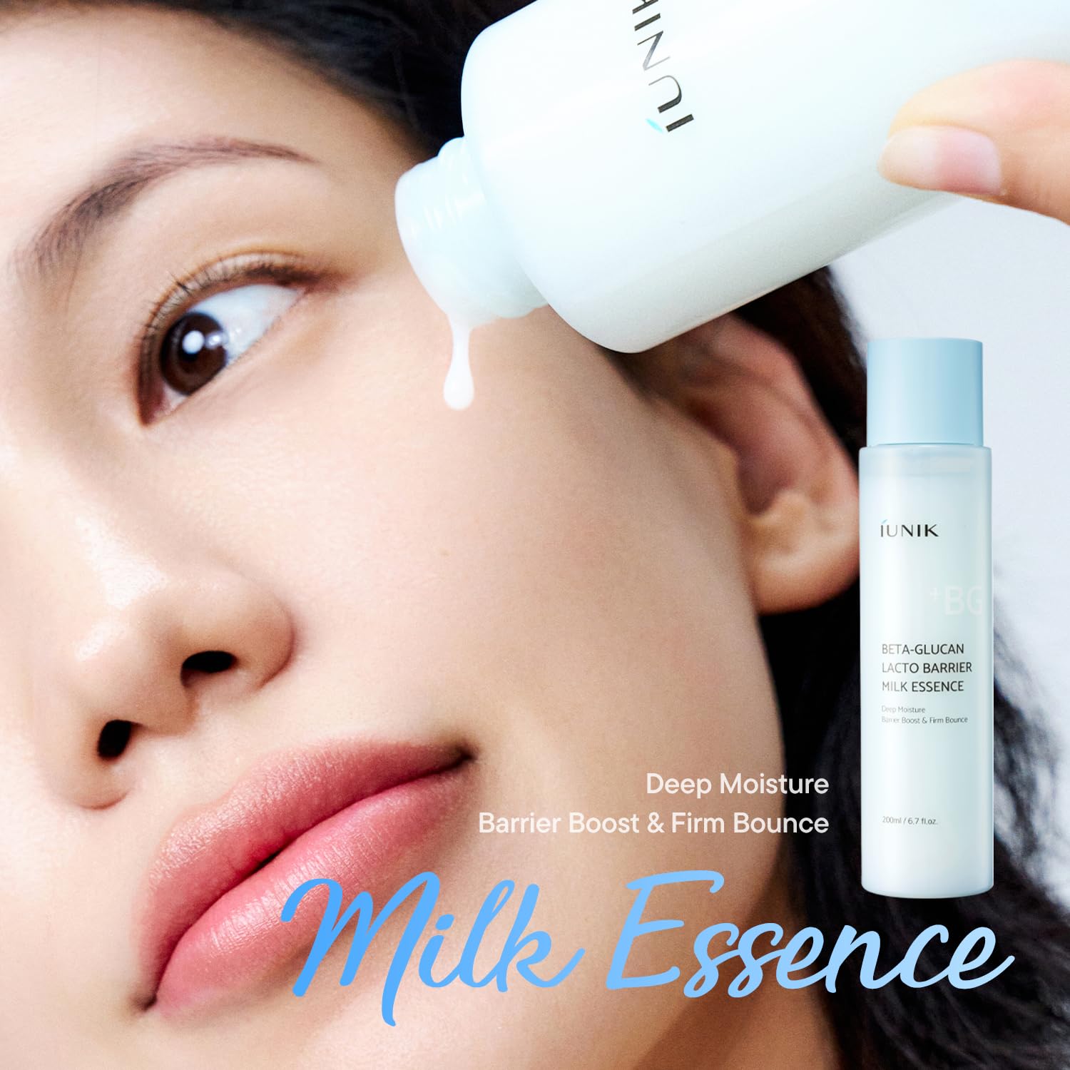 IUNIK Beta-Glucan Barrier Milky Toner Essence - IUNIK